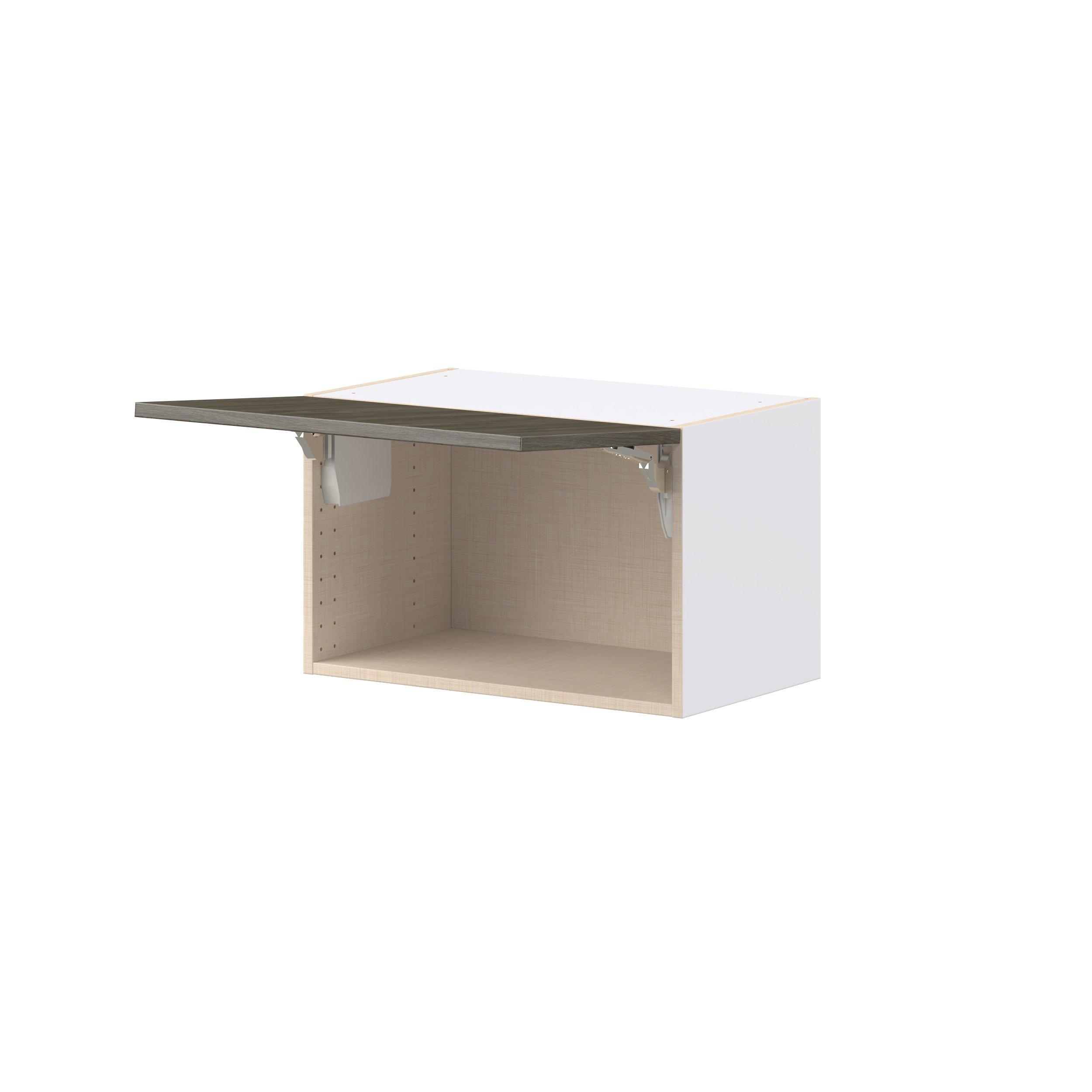 Glenwood 24 in. Burnt Walnut Lift Up Wall Cabinet