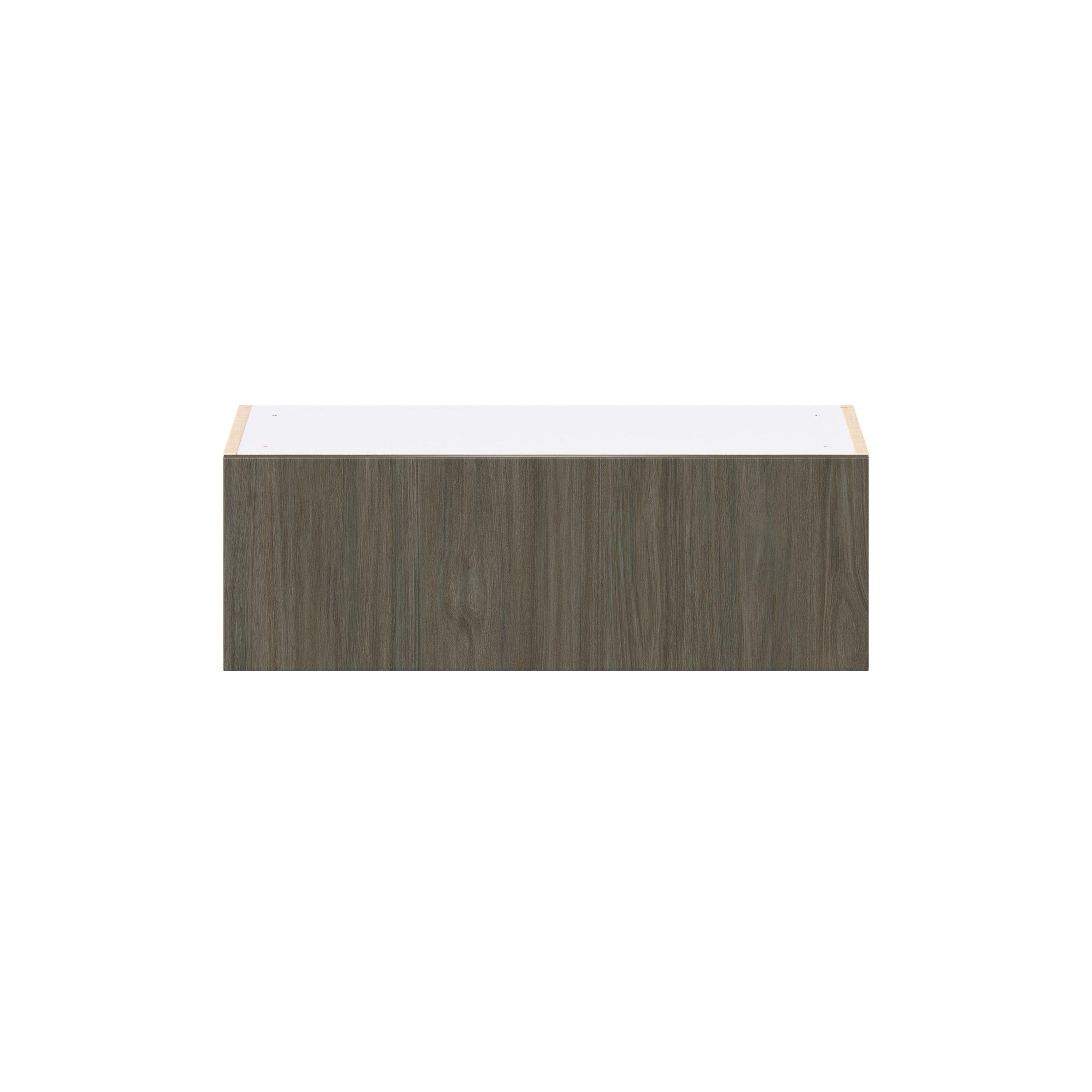 Glenwood 30 in. Burnt Walnut Lift Up Wall Cabinet