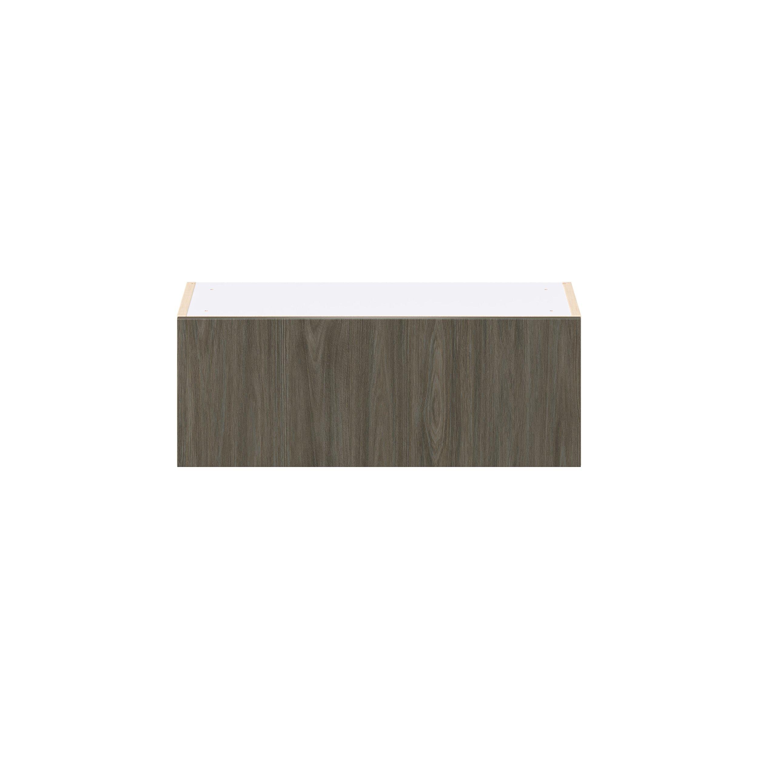 Glenwood 27 in. Burnt Walnut Lift Up Wall Cabinet
