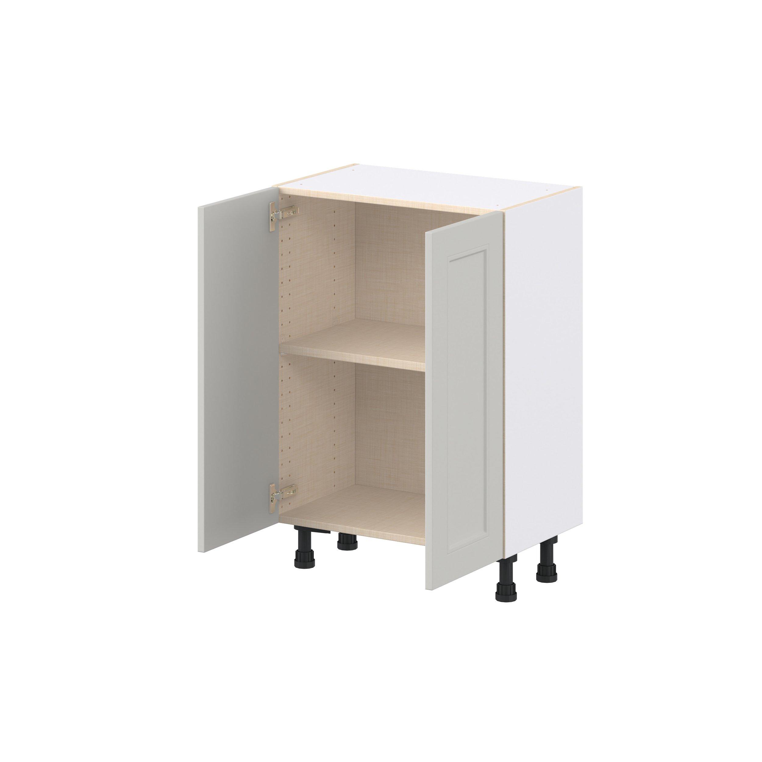 Lenox 24 in. Painted Light Gray Shallow Base Cabinet