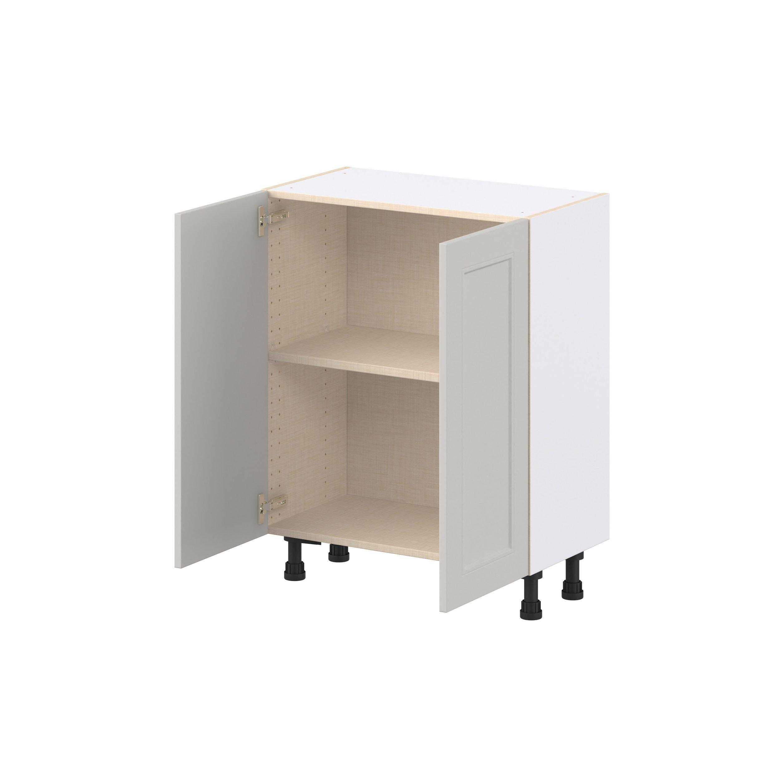Lenox 27 in. Painted Light Gray Shallow Base Cabinet