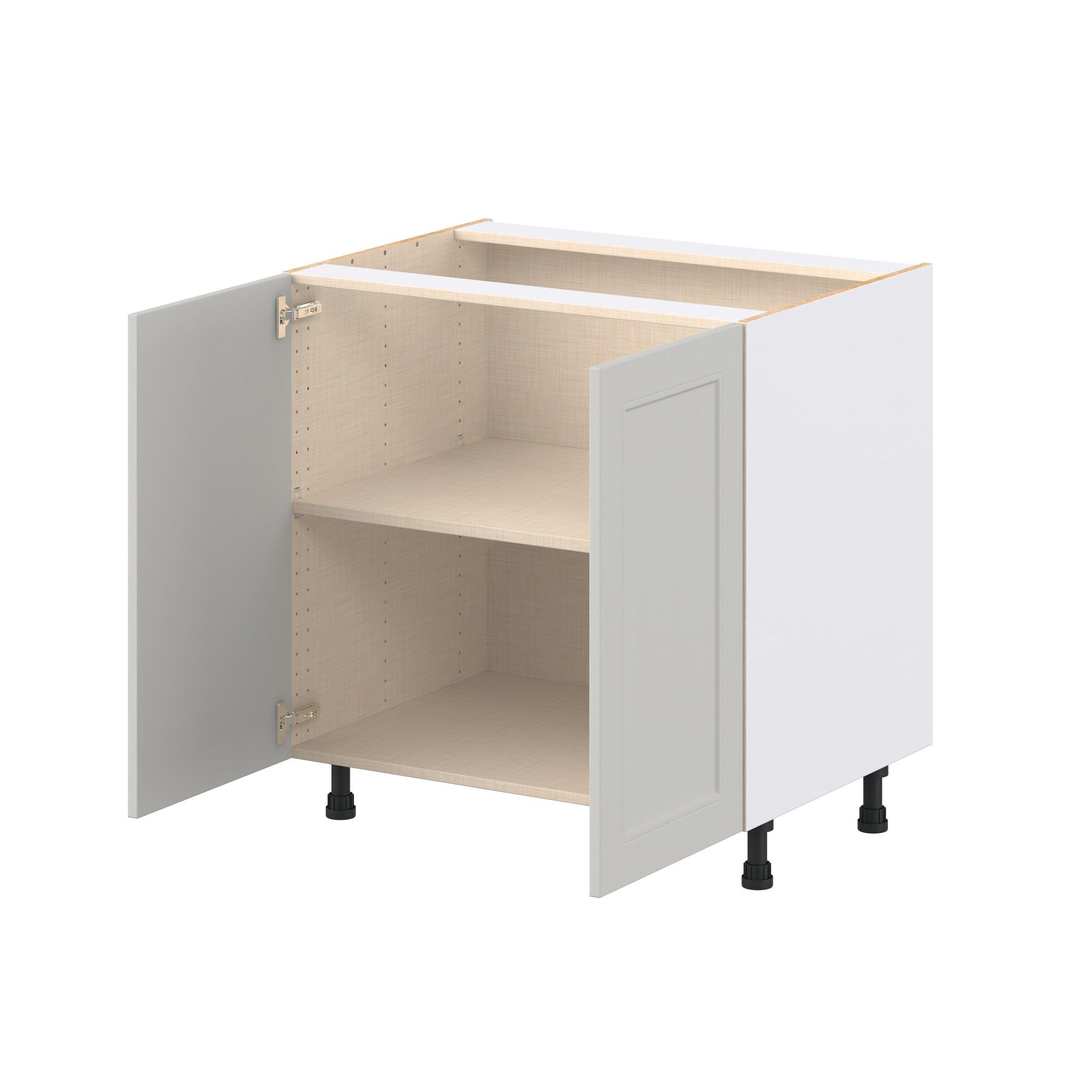 Lenox 33 in. Painted Light Gray Door Base Cabinet