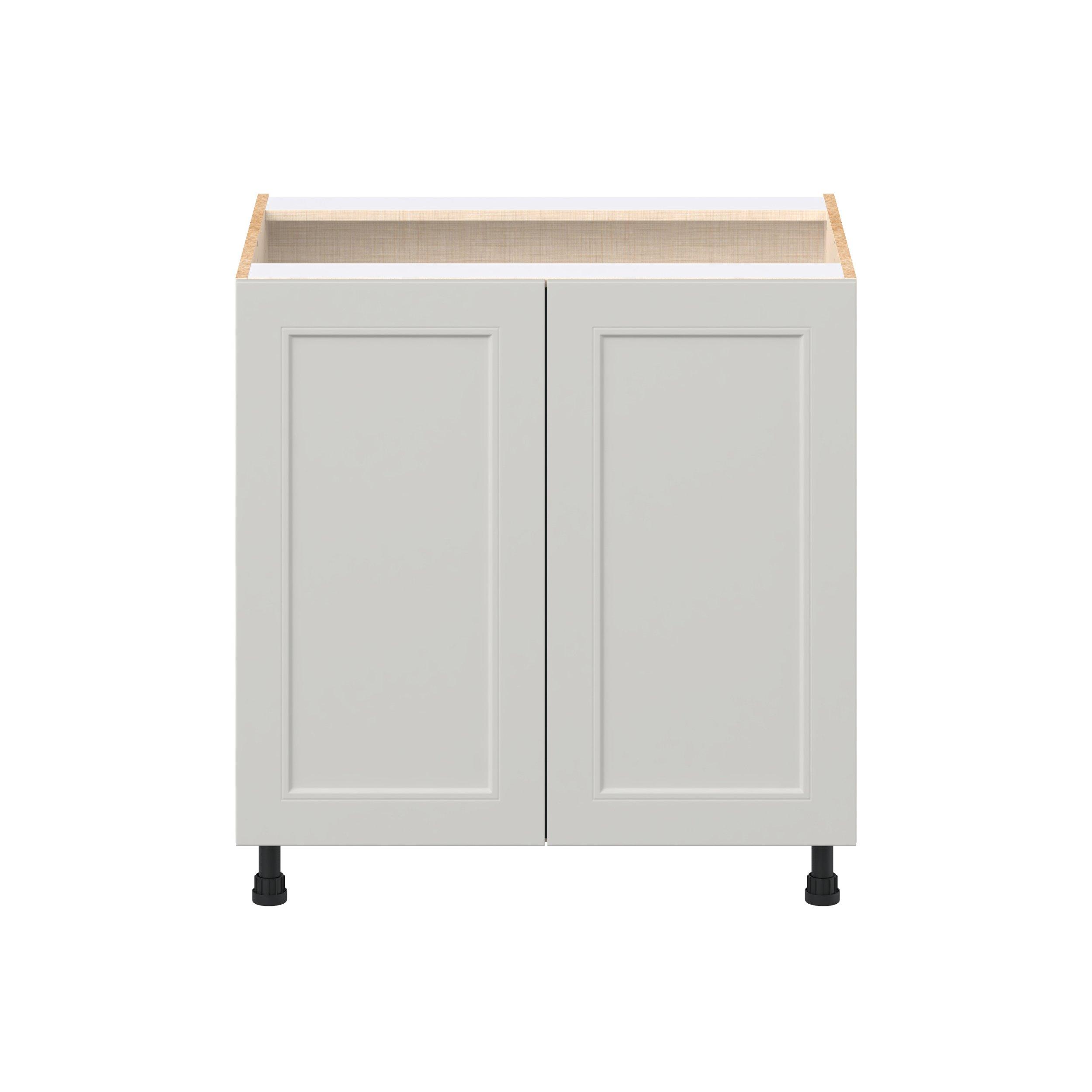 Lenox 33 in. Painted Light Gray Door Base Cabinet