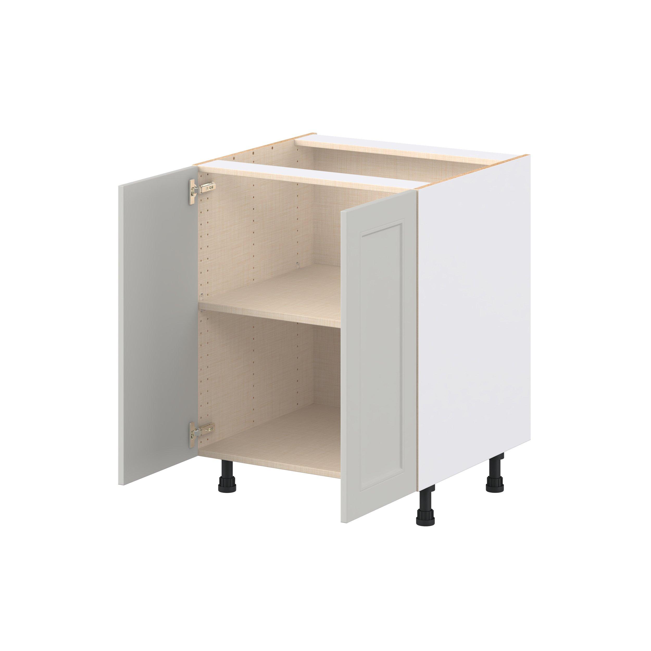 Lenox 27 in. Painted Light Gray Door Base Cabinet