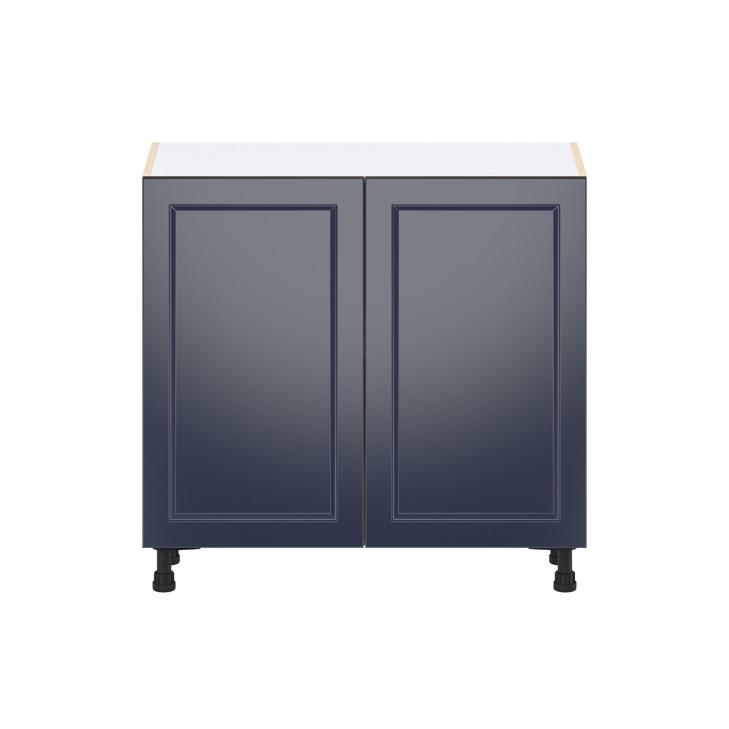 Peachtree 36 in. Painted Midnight Blue Shallow Base Cabinet