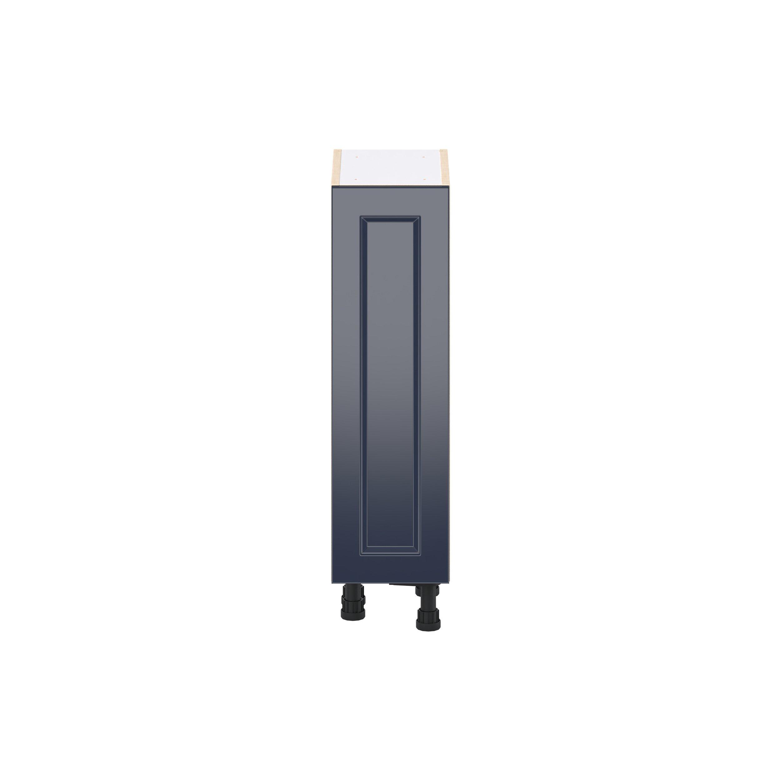 Peachtree 9 in. Painted Midnight Blue Shallow Base Cabinet