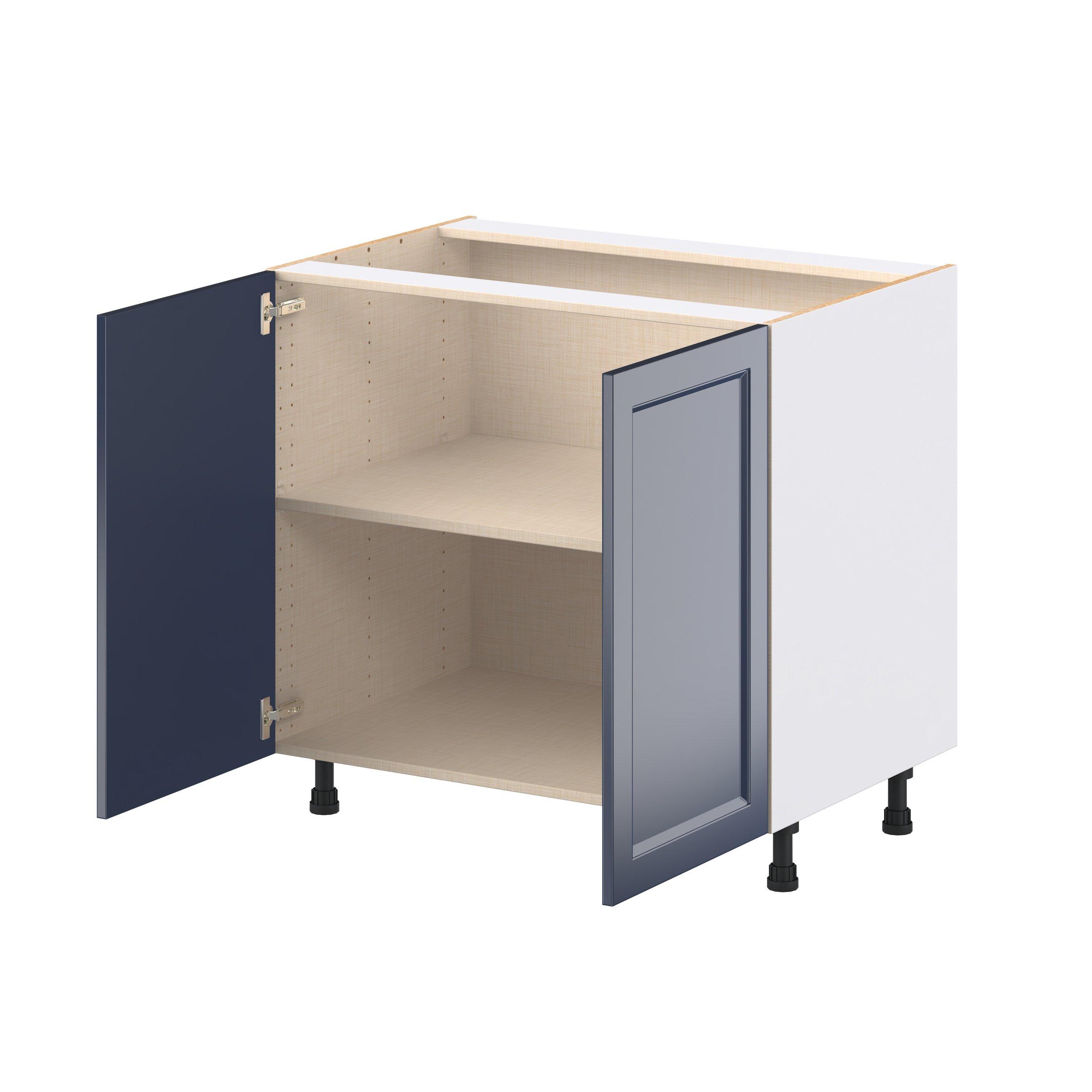 Peachtree 36 in. Painted Midnight Blue Shallow Base Cabinet