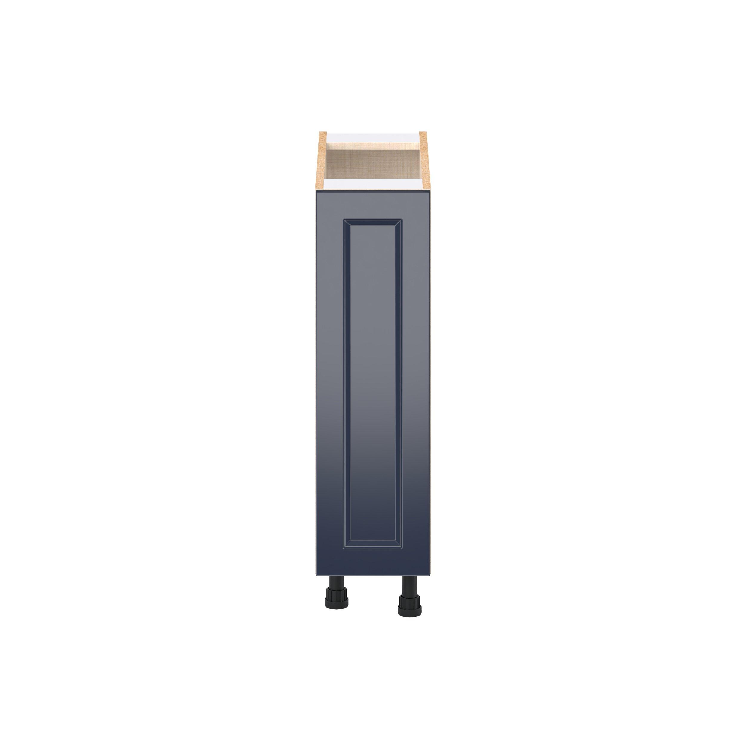 Peachtree 9 in. Painted Midnight Blue Door Base Cabinet