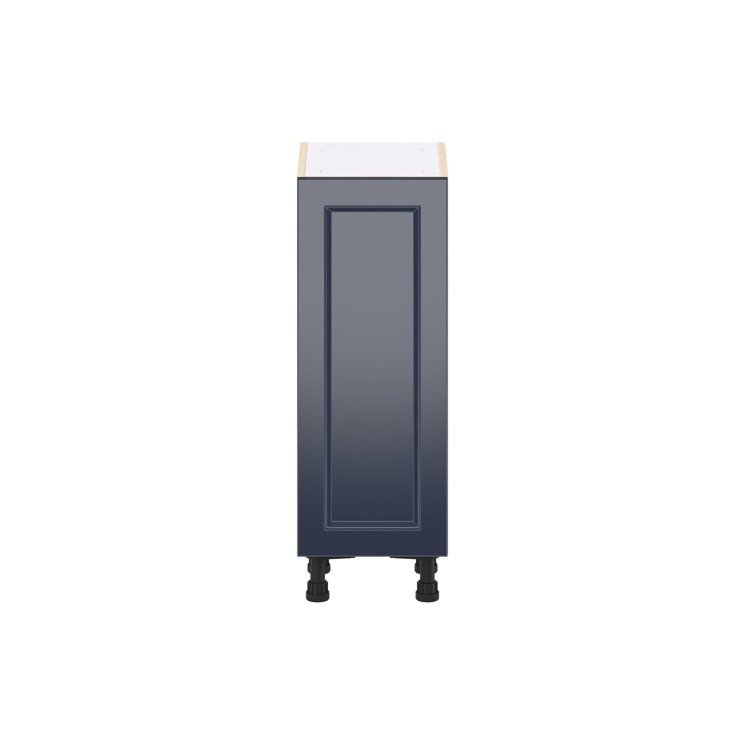 Peachtree 12 in. Painted Midnight Blue Shallow Base Cabinet