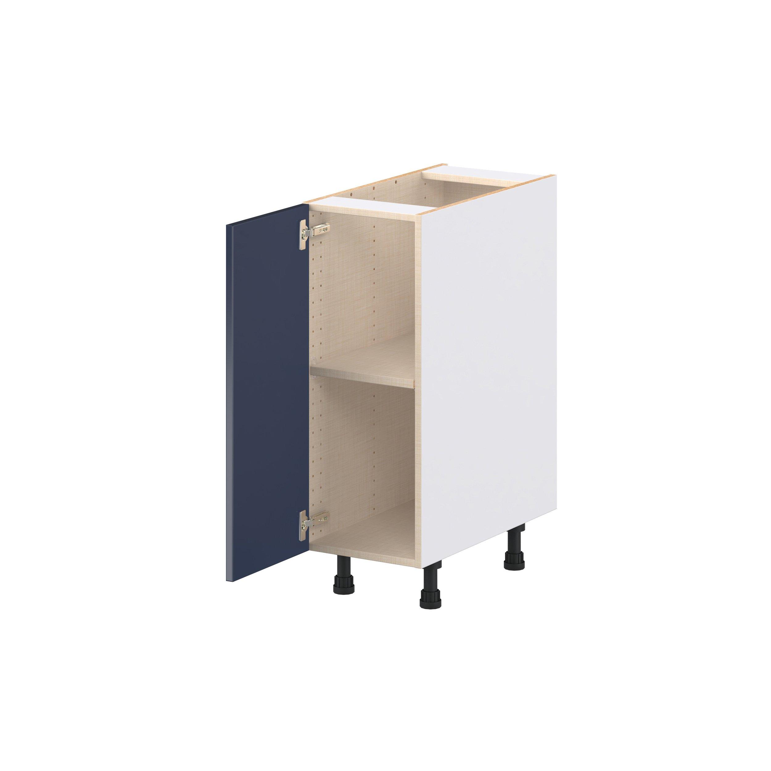 Peachtree 12 in. Painted Midnight Blue Door Base Cabinet