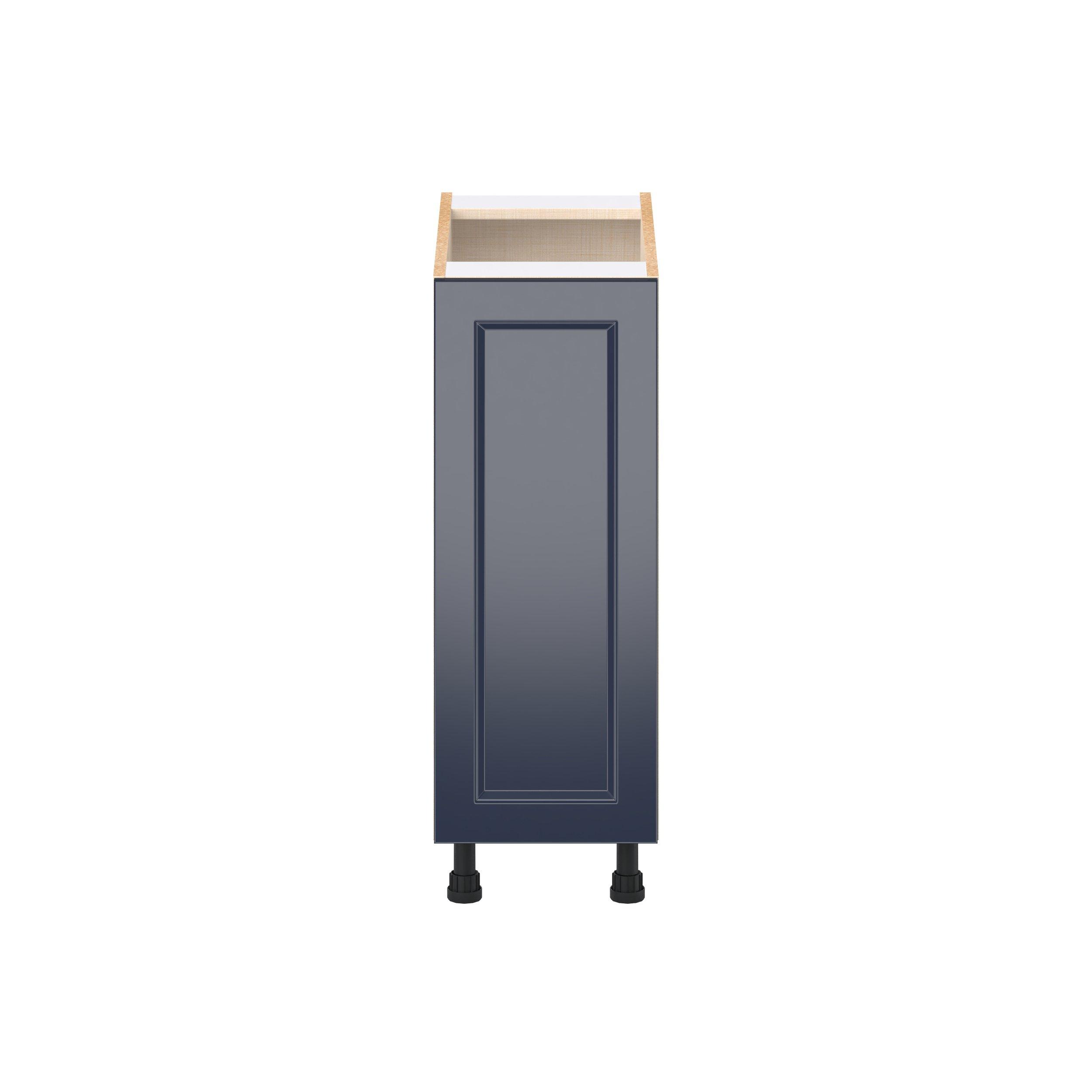 Peachtree 12 in. Painted Midnight Blue Door Base Cabinet