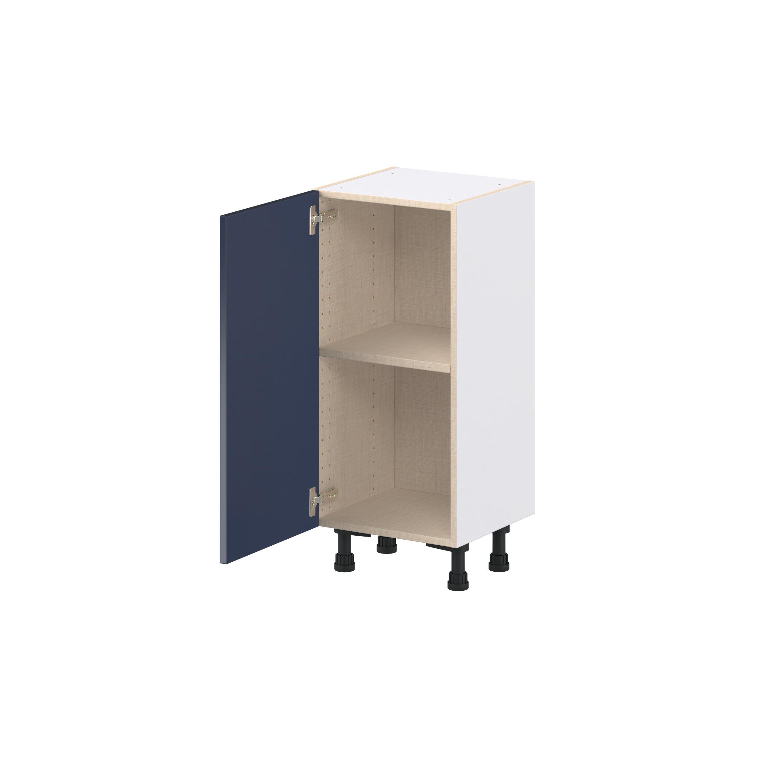 Peachtree 15 in. Painted Midnight Blue Shallow Base Cabinet