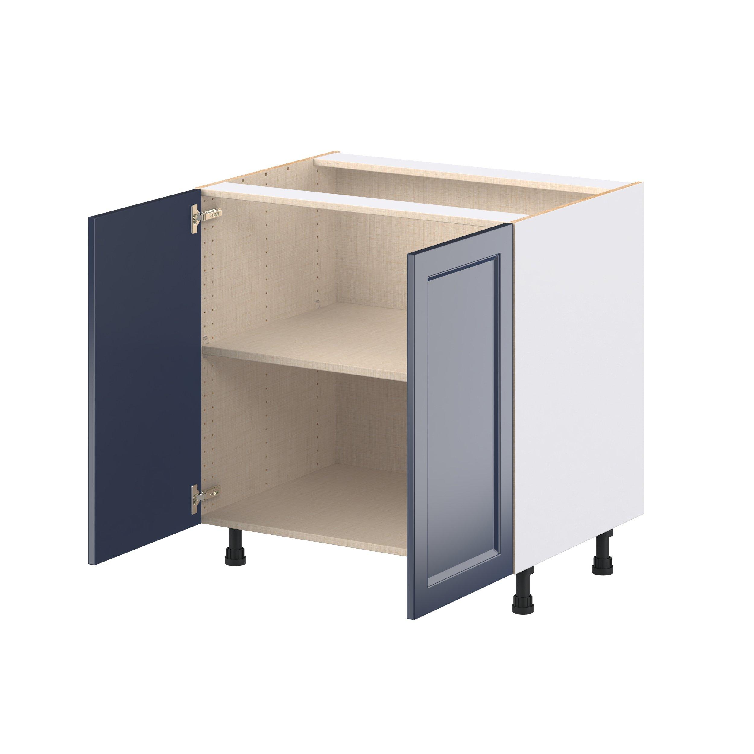 Peachtree 33 in. Painted Midnight Blue Door Base Cabinet