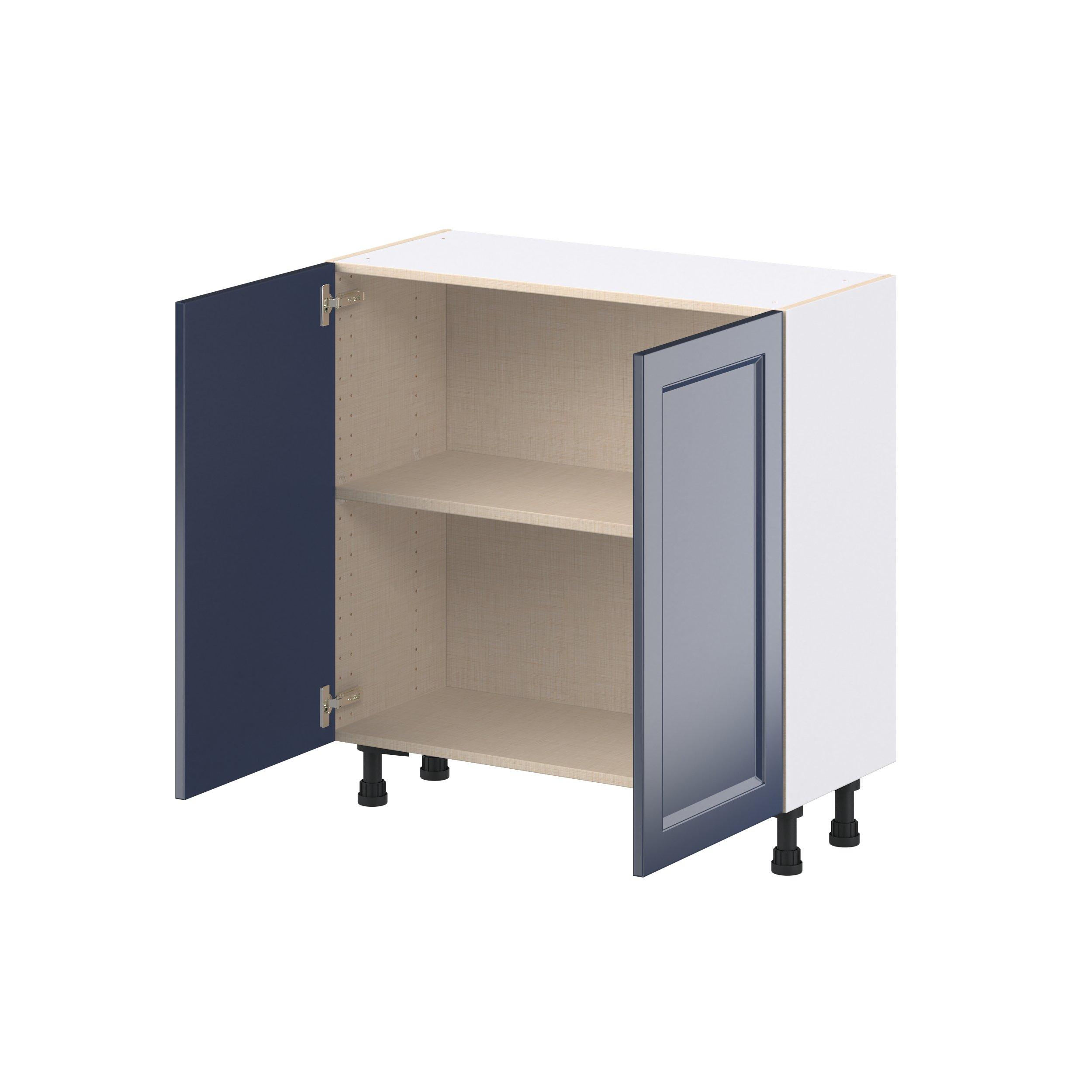 Peachtree 33 in. Painted Midnight Blue Shallow Base Cabinet