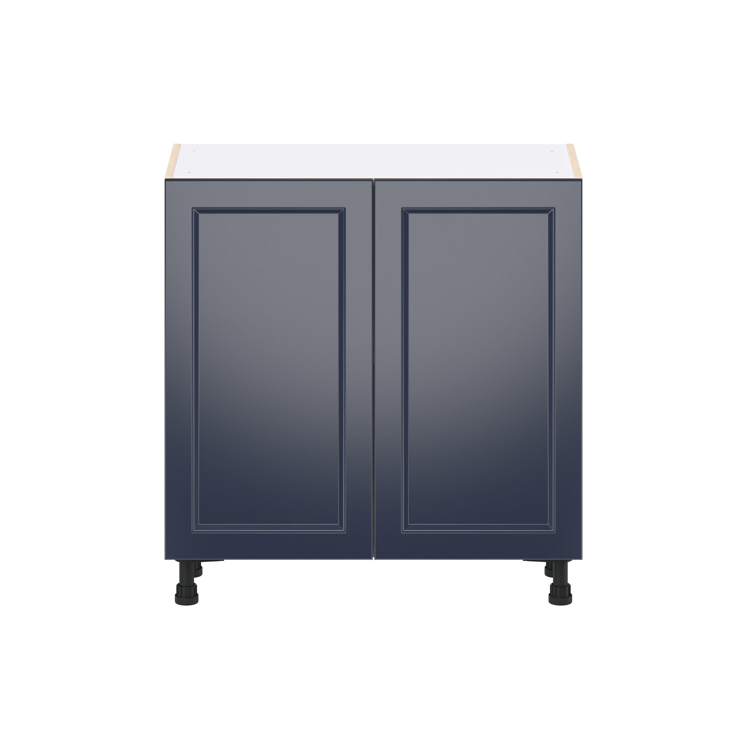Peachtree 33 in. Painted Midnight Blue Shallow Base Cabinet