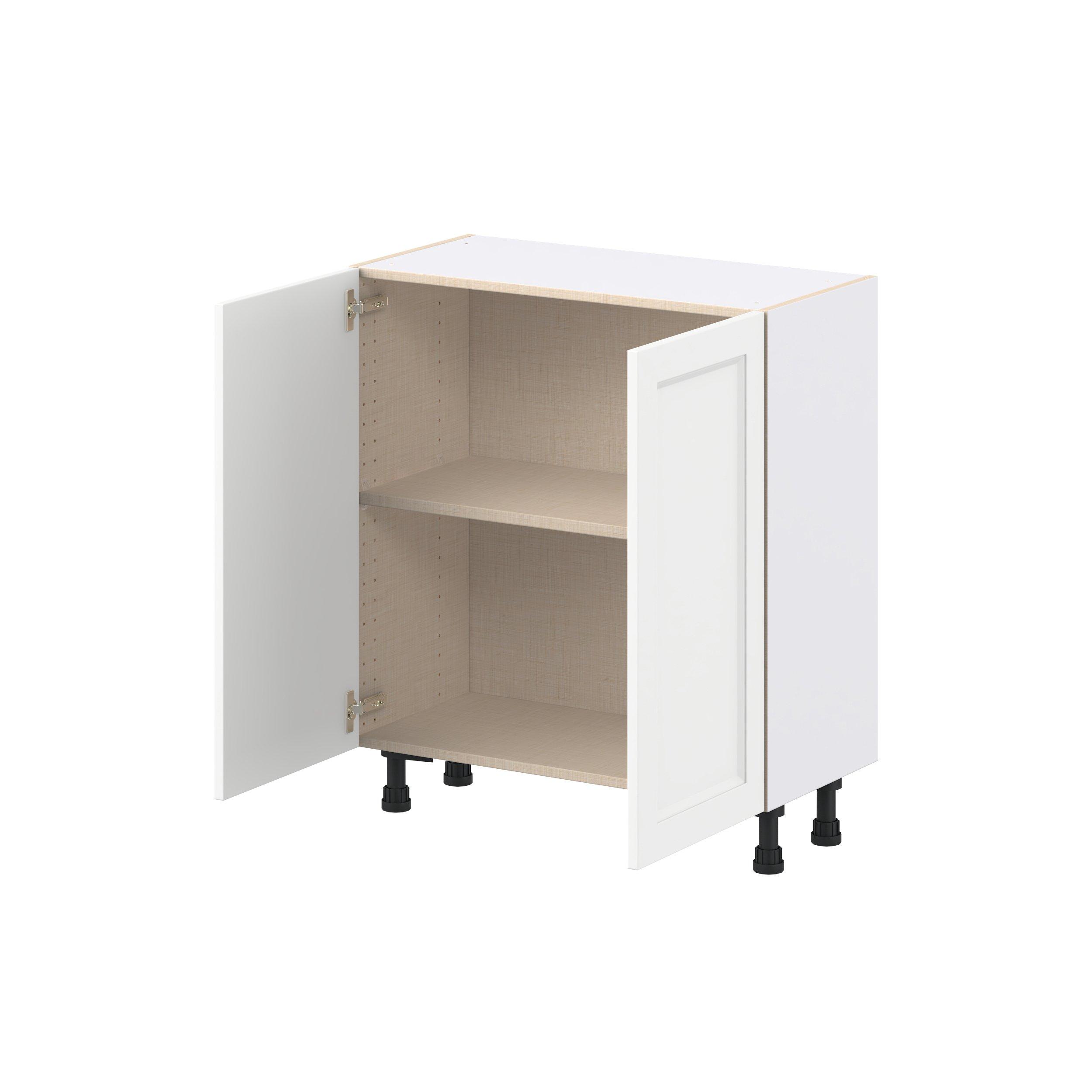 Peachtree 30 in. Painted Bright White Shallow Base Cabinet