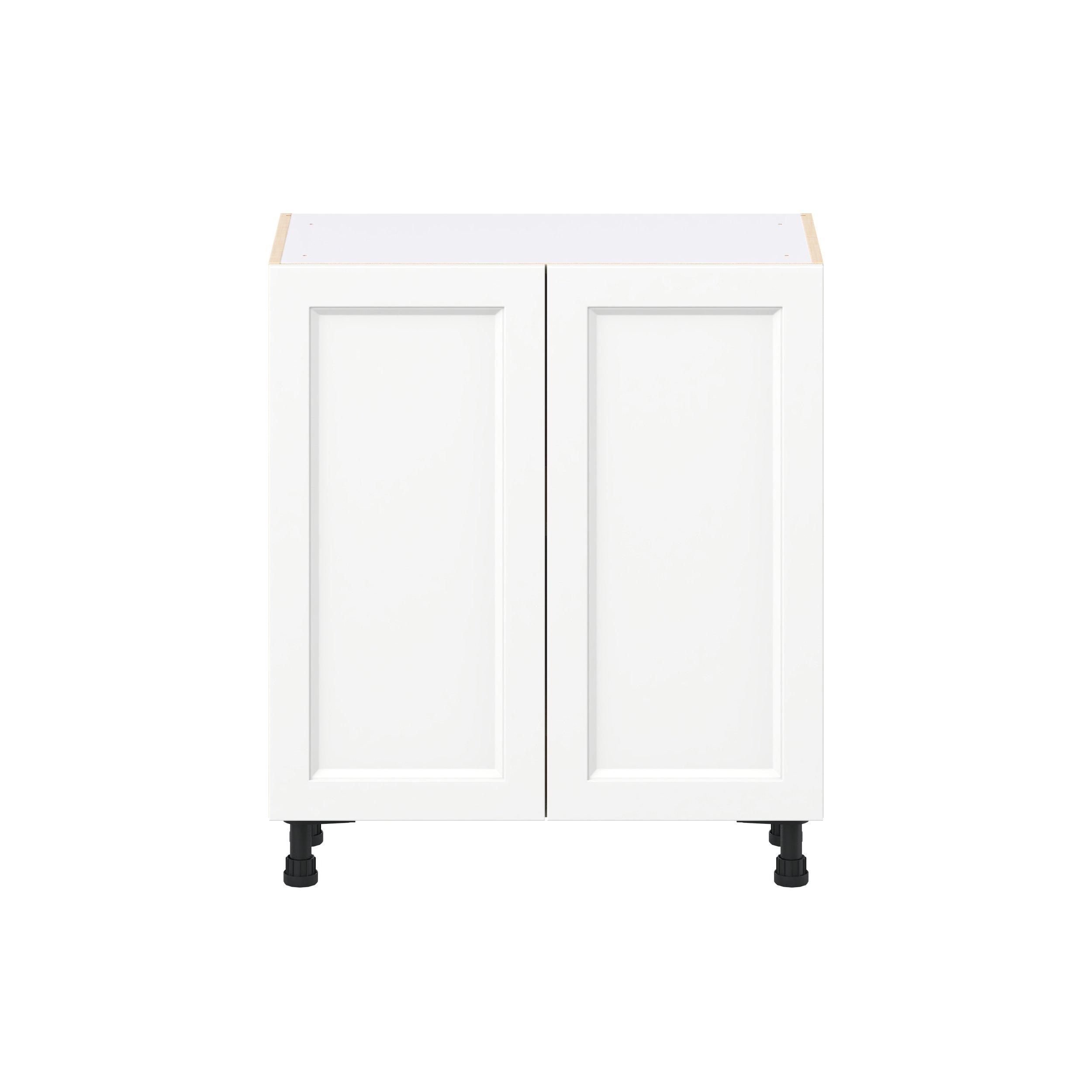 Peachtree 30 in. Painted Bright White Shallow Base Cabinet