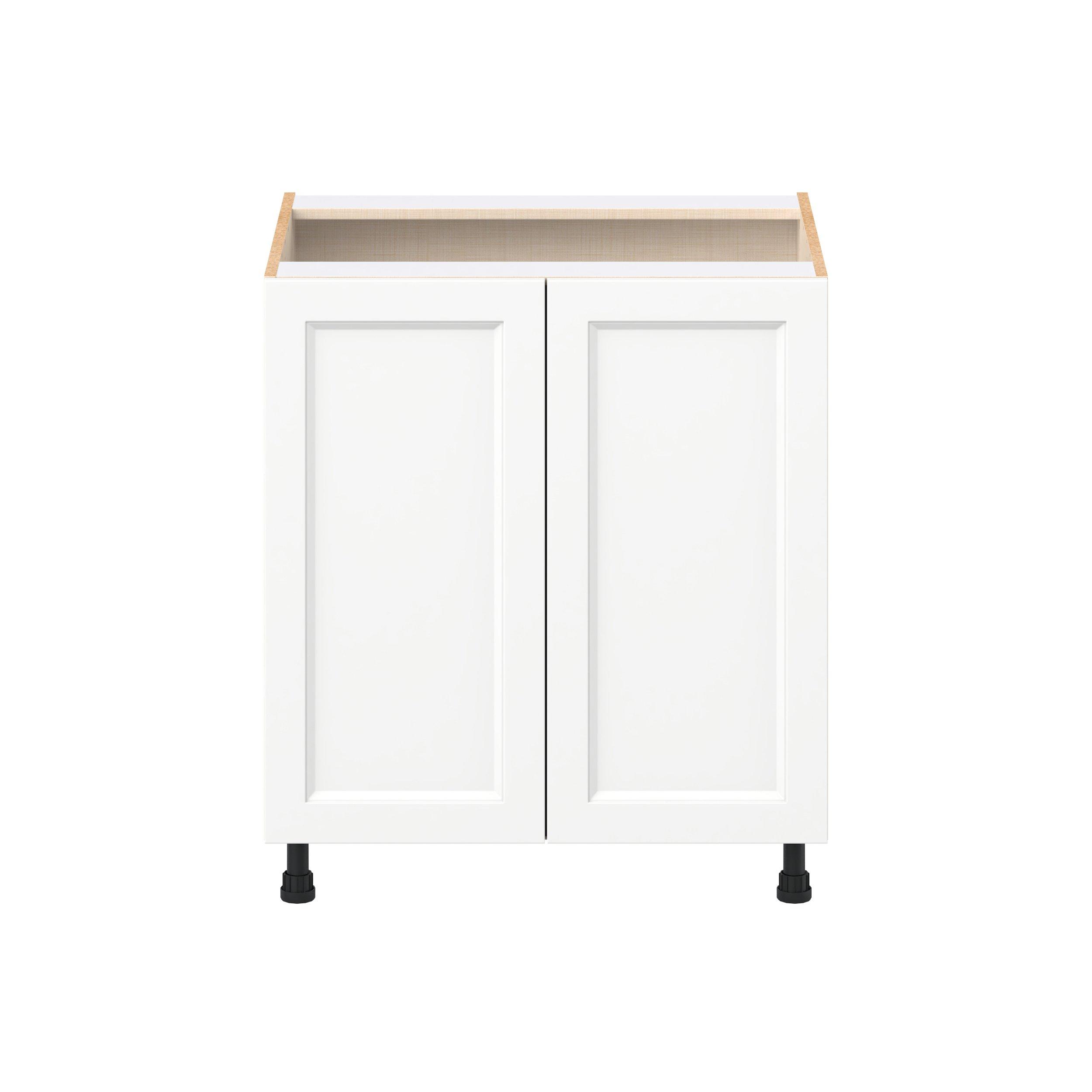 Peachtree 30 in. Painted Bright White Door Base Cabinet