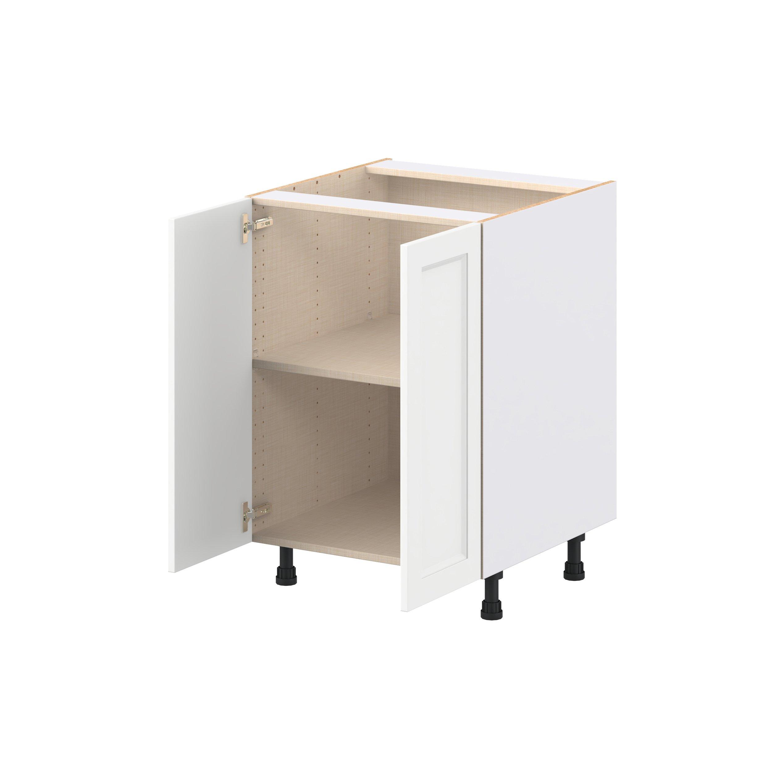 Peachtree 24 in. Painted Bright White Door Base Cabinet