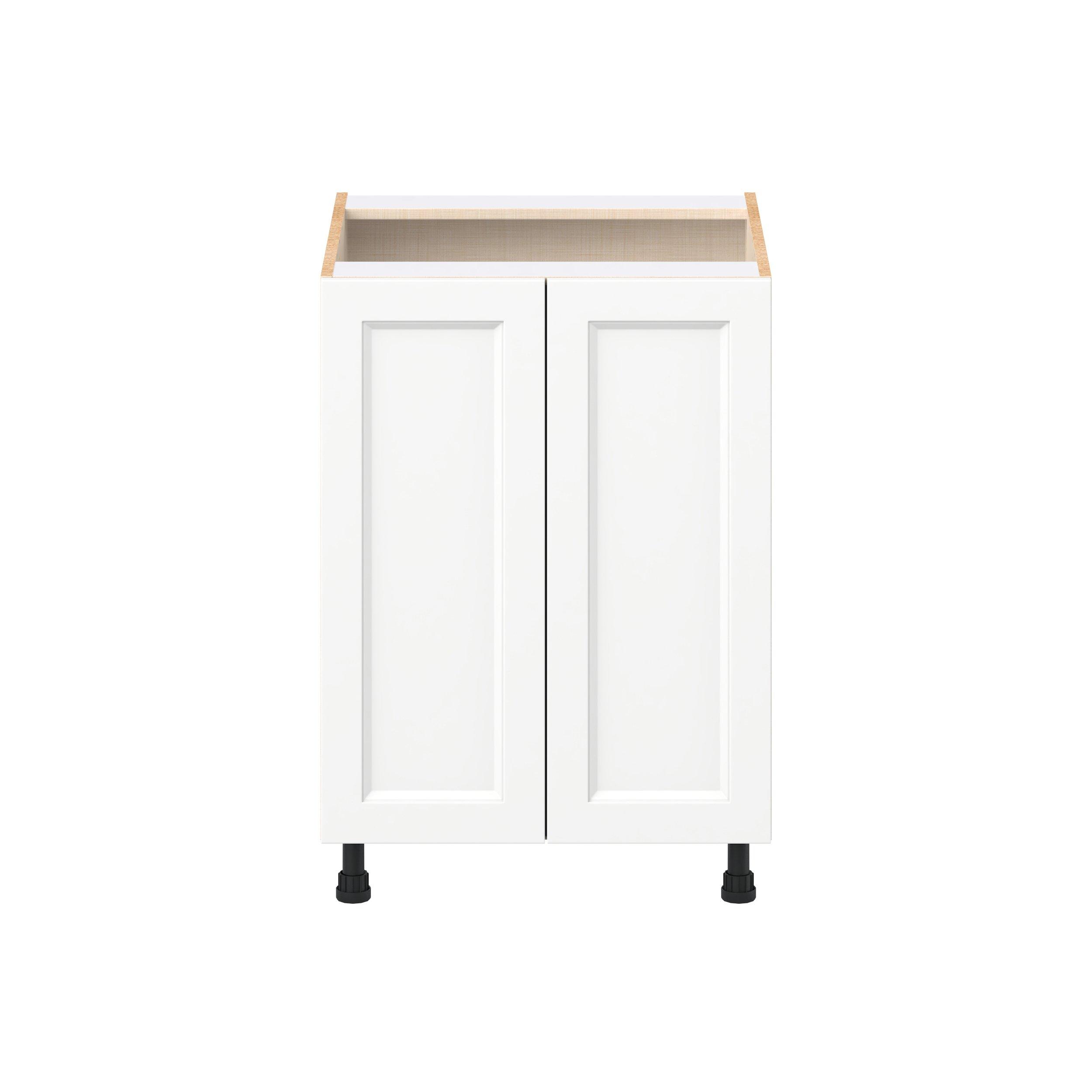 Peachtree 24 in. Painted Bright White Door Base Cabinet