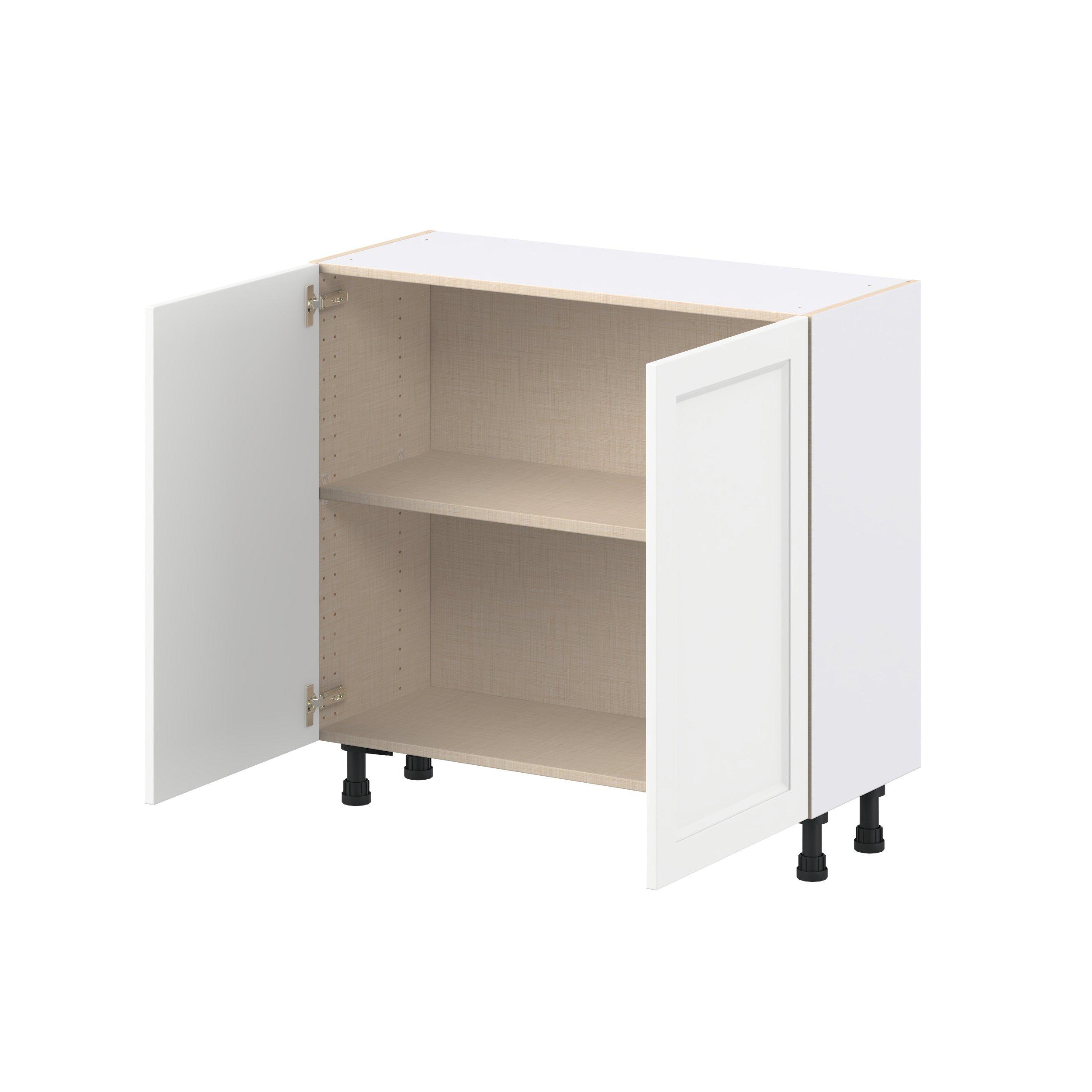 Peachtree 36 in. Painted Bright White Shallow Base Cabinet