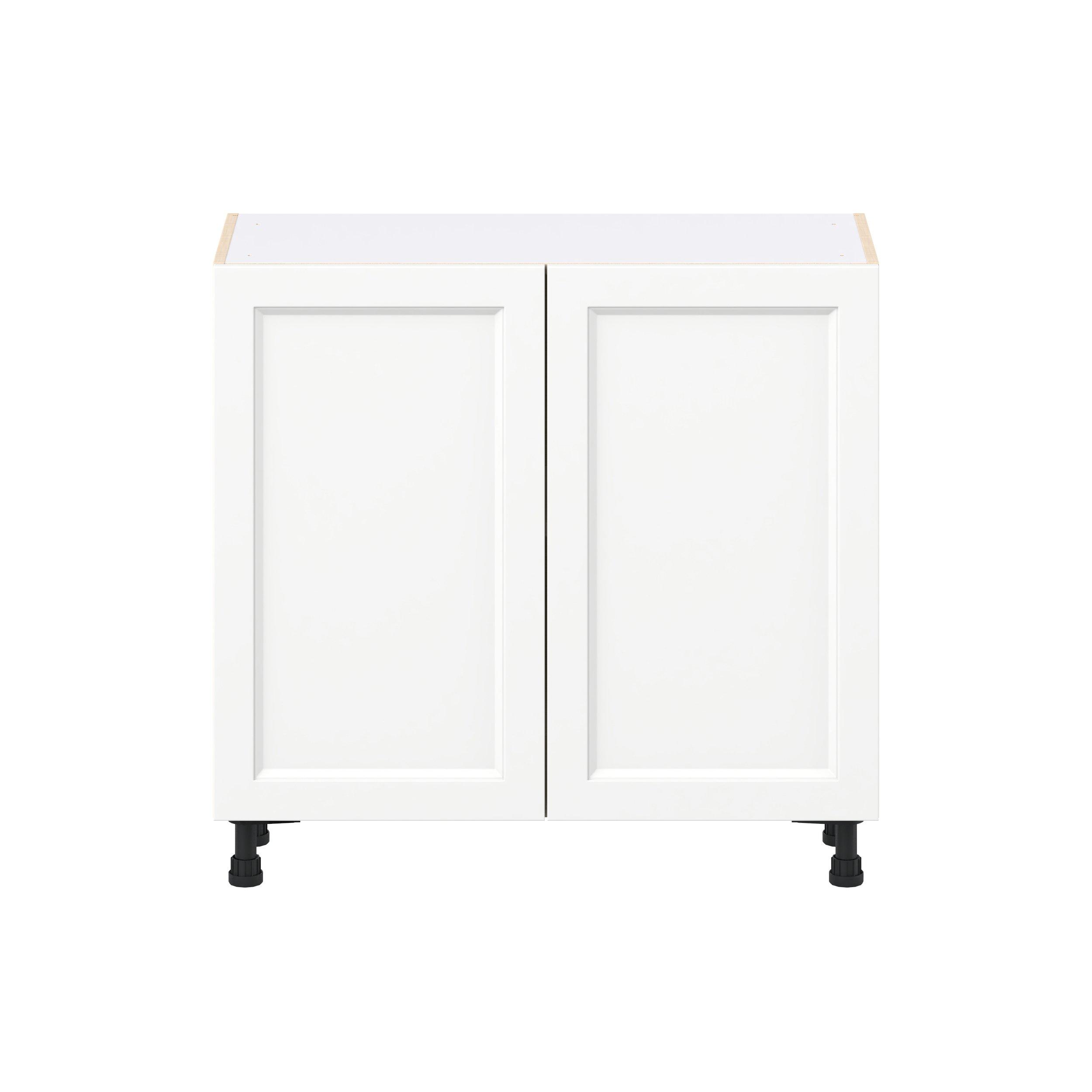 Peachtree 36 in. Painted Bright White Shallow Base Cabinet