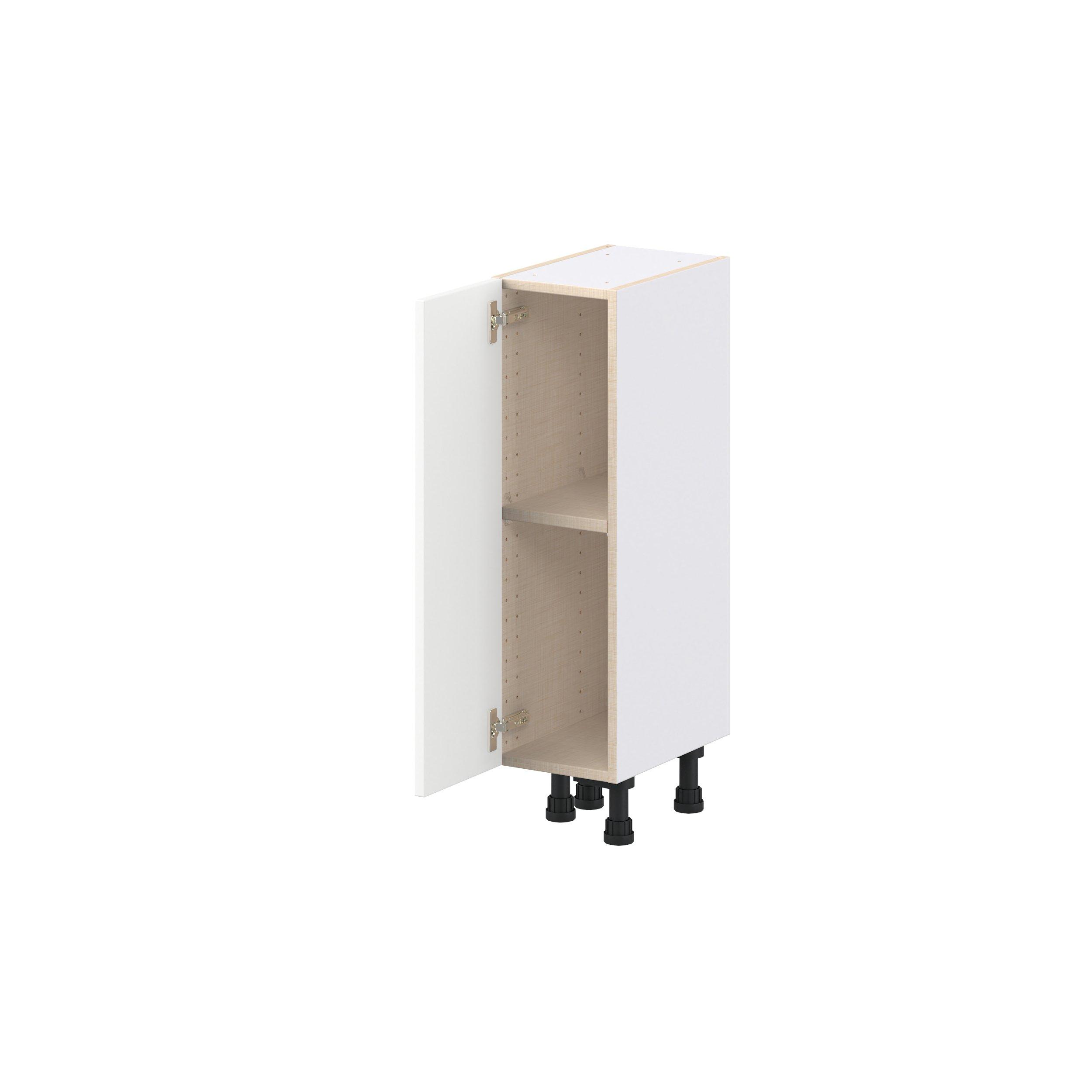 Peachtree 9 in. Painted Bright White Shallow Base Cabinet