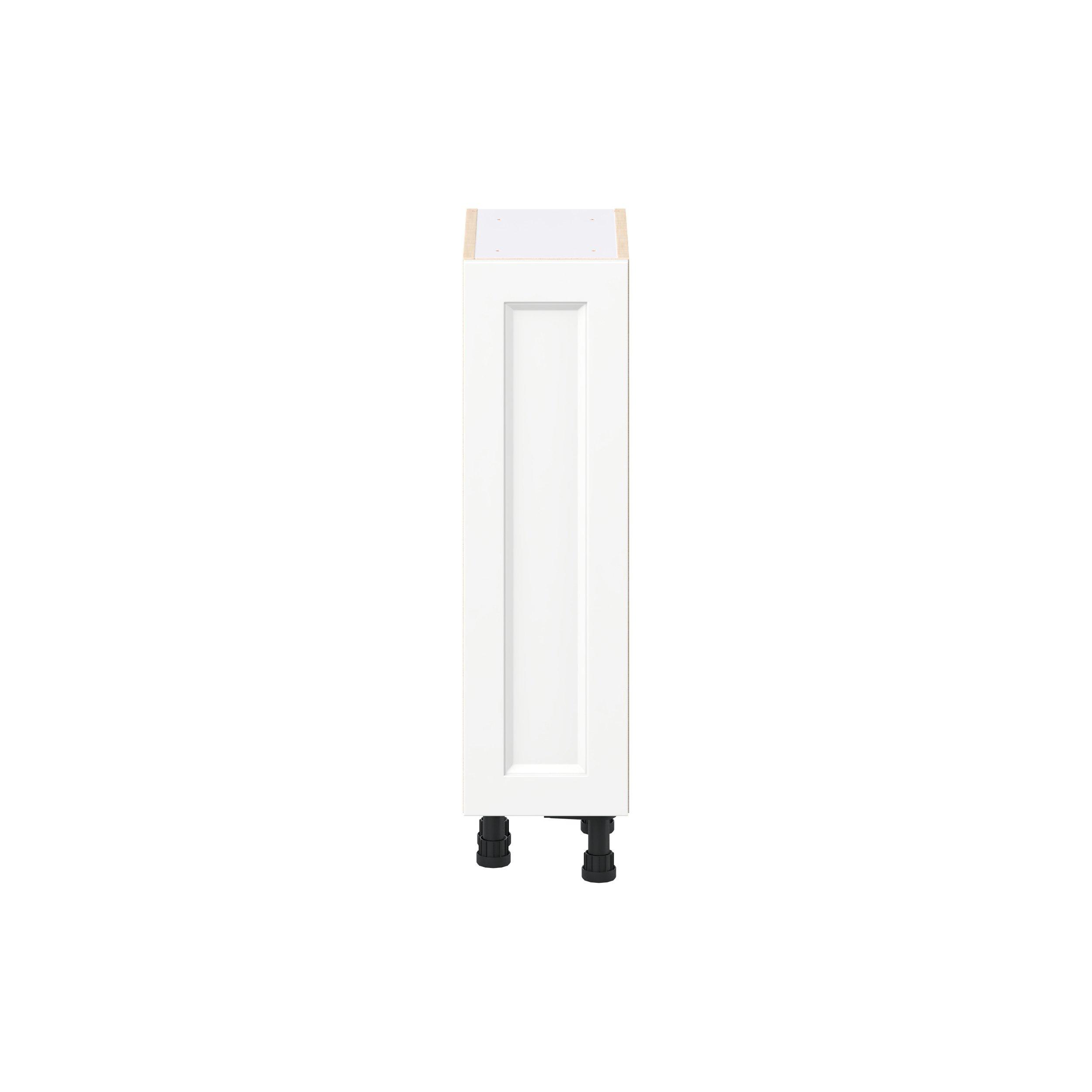 Peachtree 9 in. Painted Bright White Shallow Base Cabinet