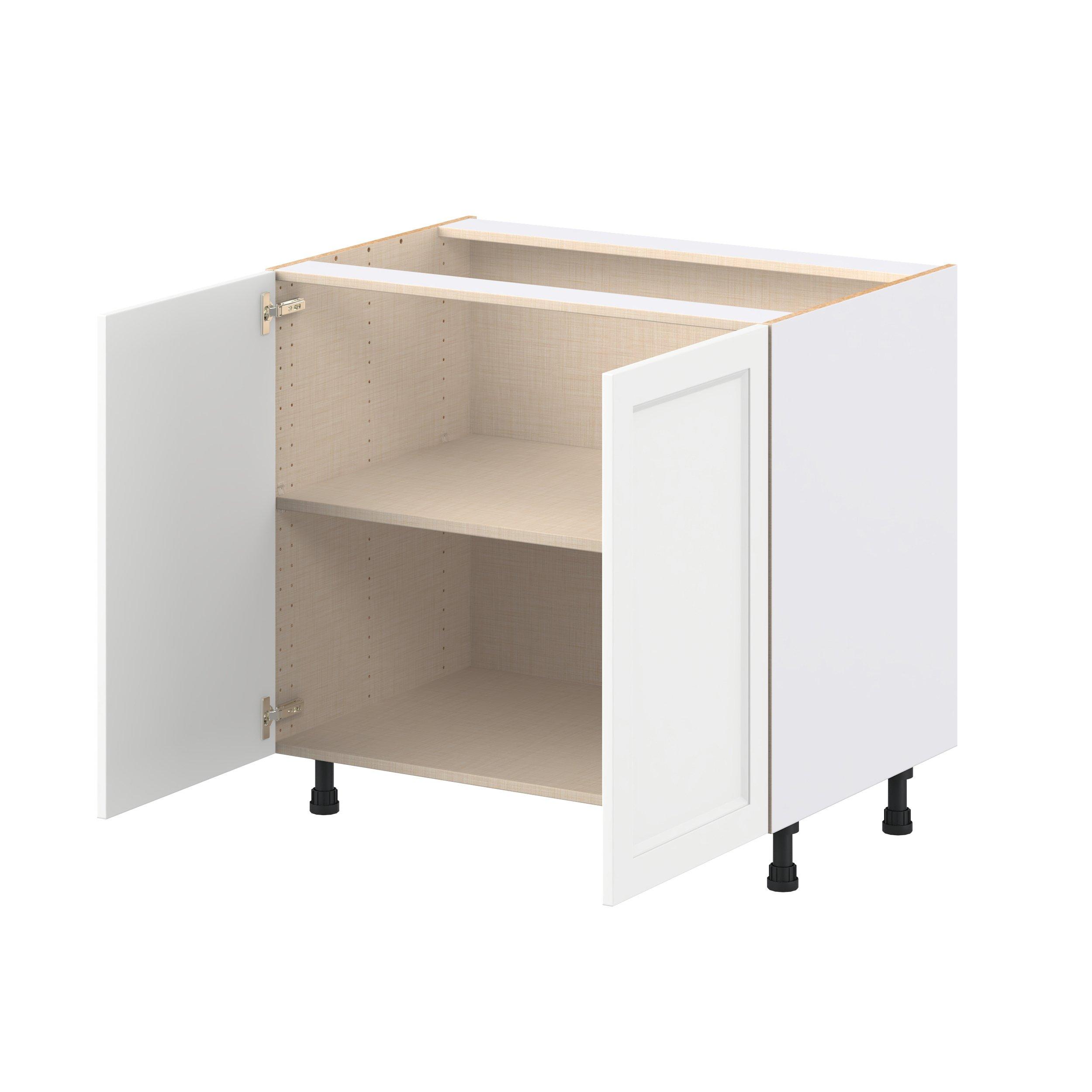 Peachtree 36 in. Painted Bright White Shallow Base Cabinet