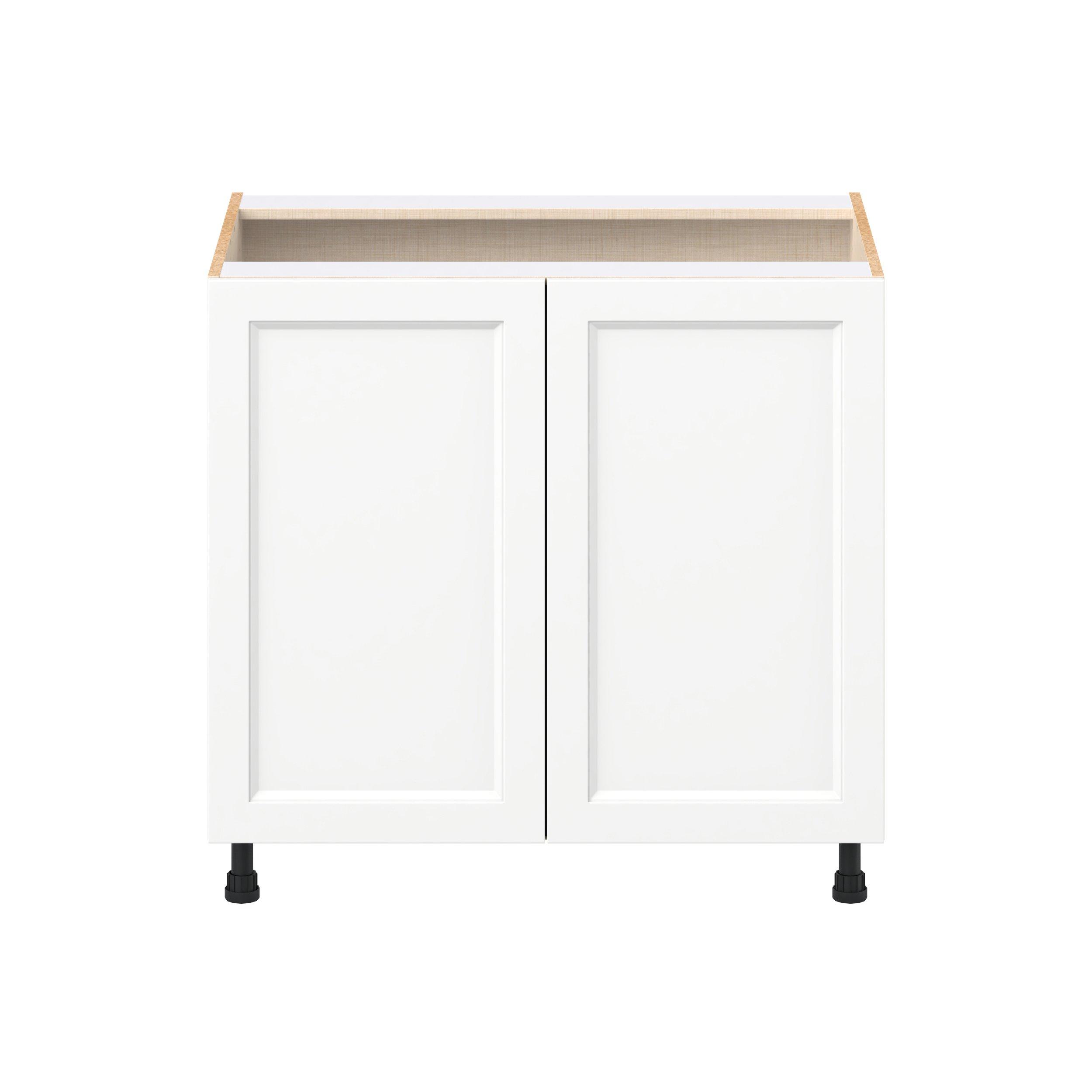Peachtree 36 in. Painted Bright White Shallow Base Cabinet
