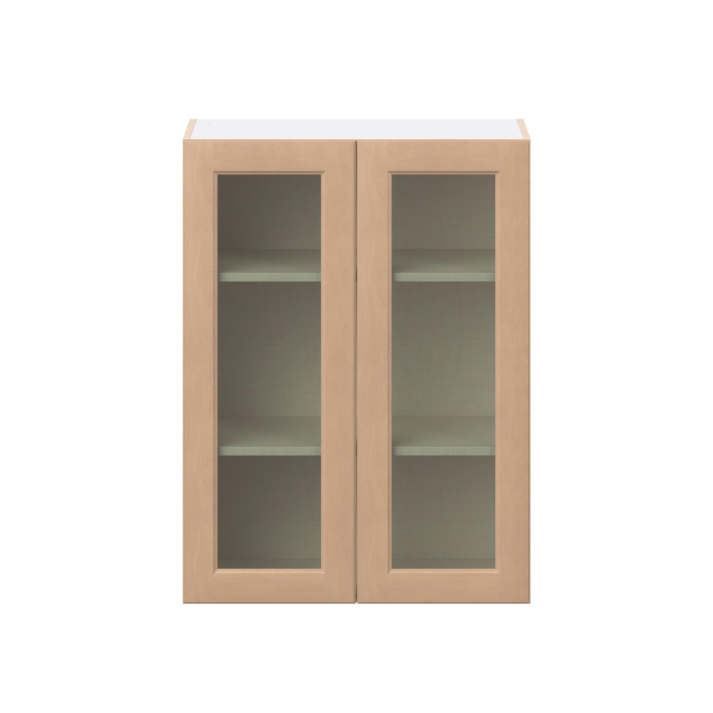 Sugarhill 30 in. Stained Sugar Cookie Wall Cabinet with Glass Door