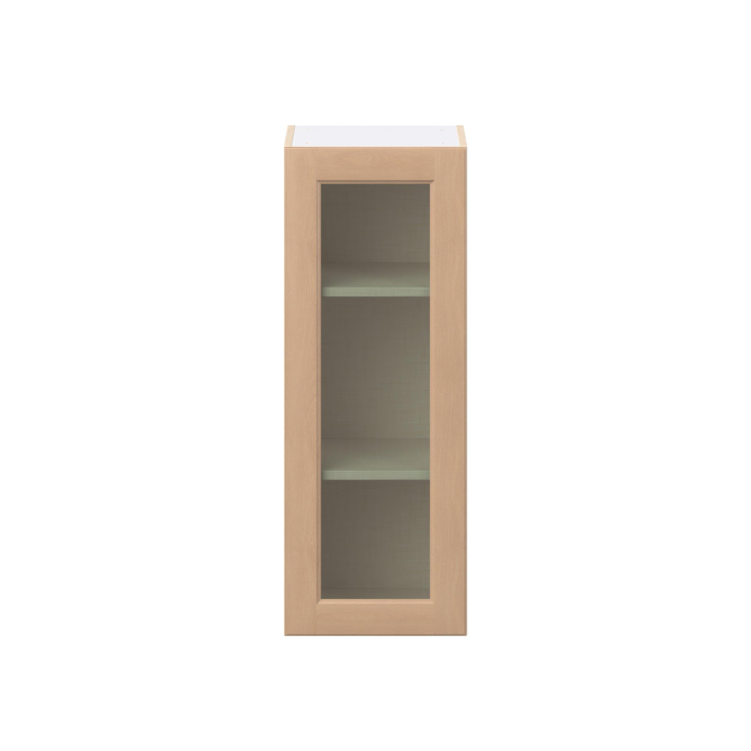 Sugarhill 15 in. Stained Sugar Cookie Wall Cabinet with Glass Door