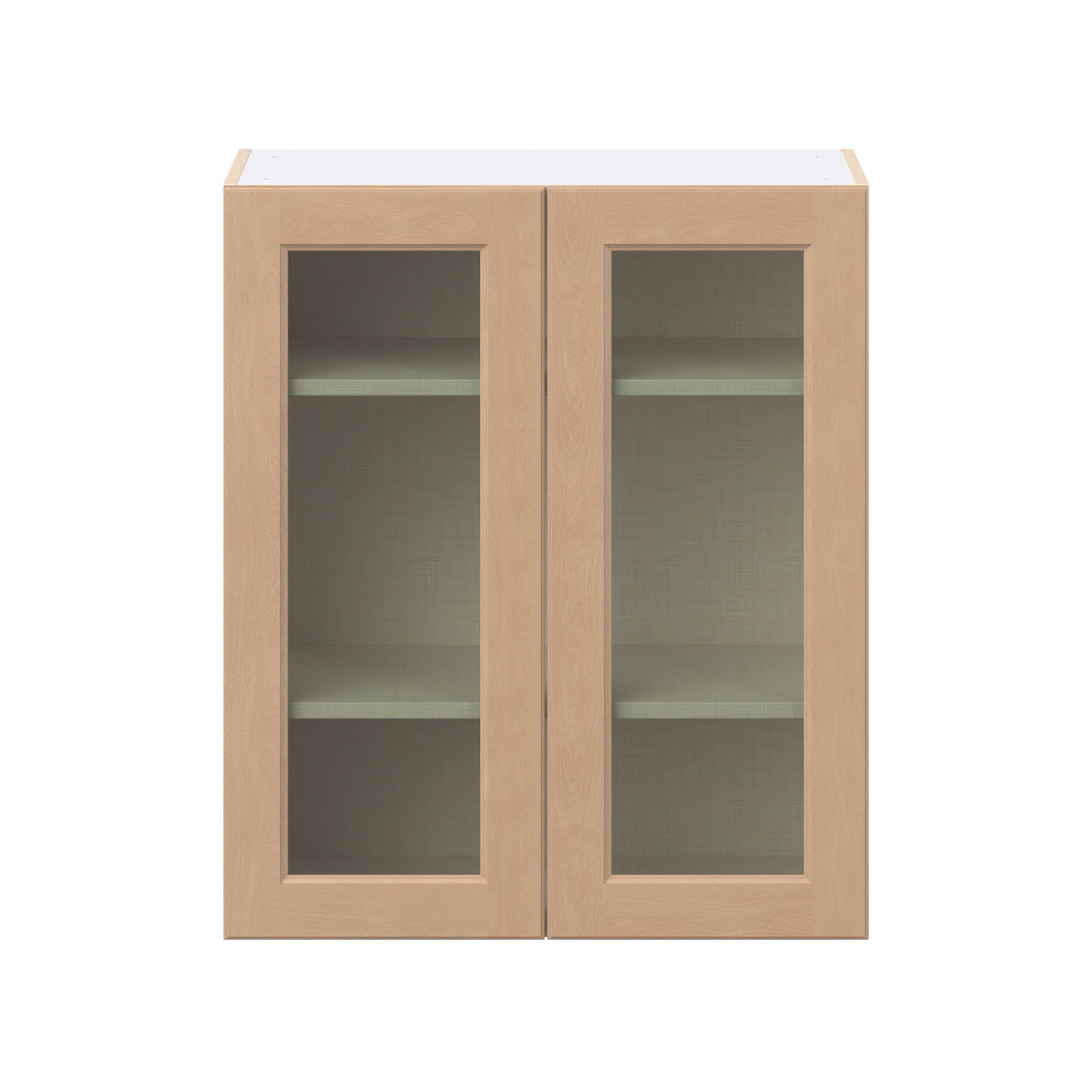 Sugarhill 30 in. Stained Sugar Cookie Wall Cabinet with Glass Door