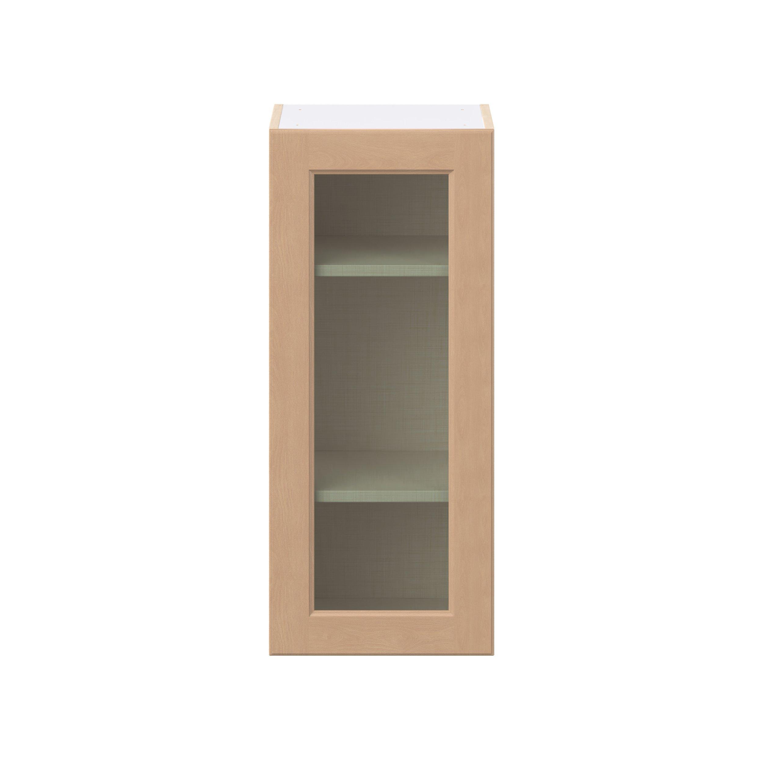 Sugarhill 15 in. Stained Sugar Cookie Wall Cabinet with Glass Door