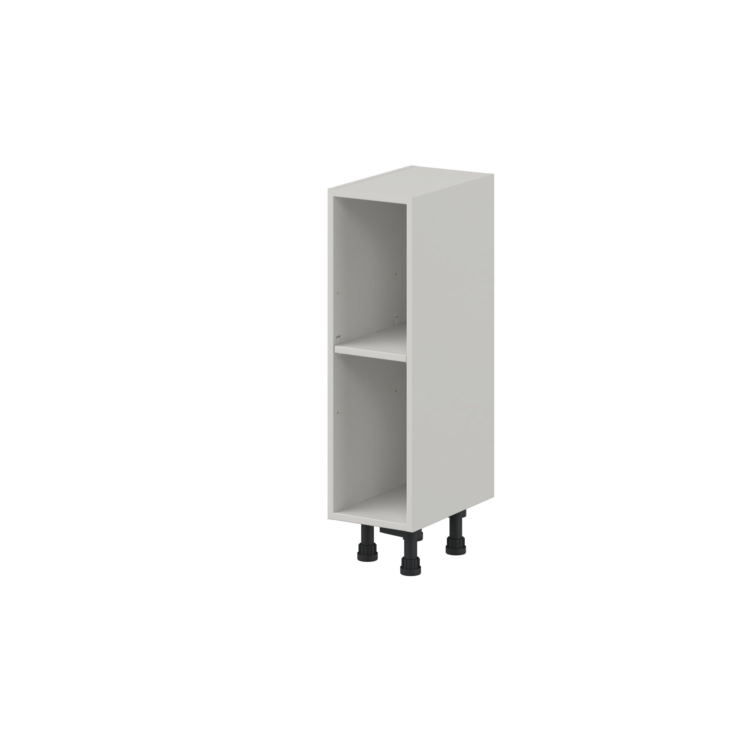Lenox 9 in. Painted Light Gray Open Shelf Base Cabinet