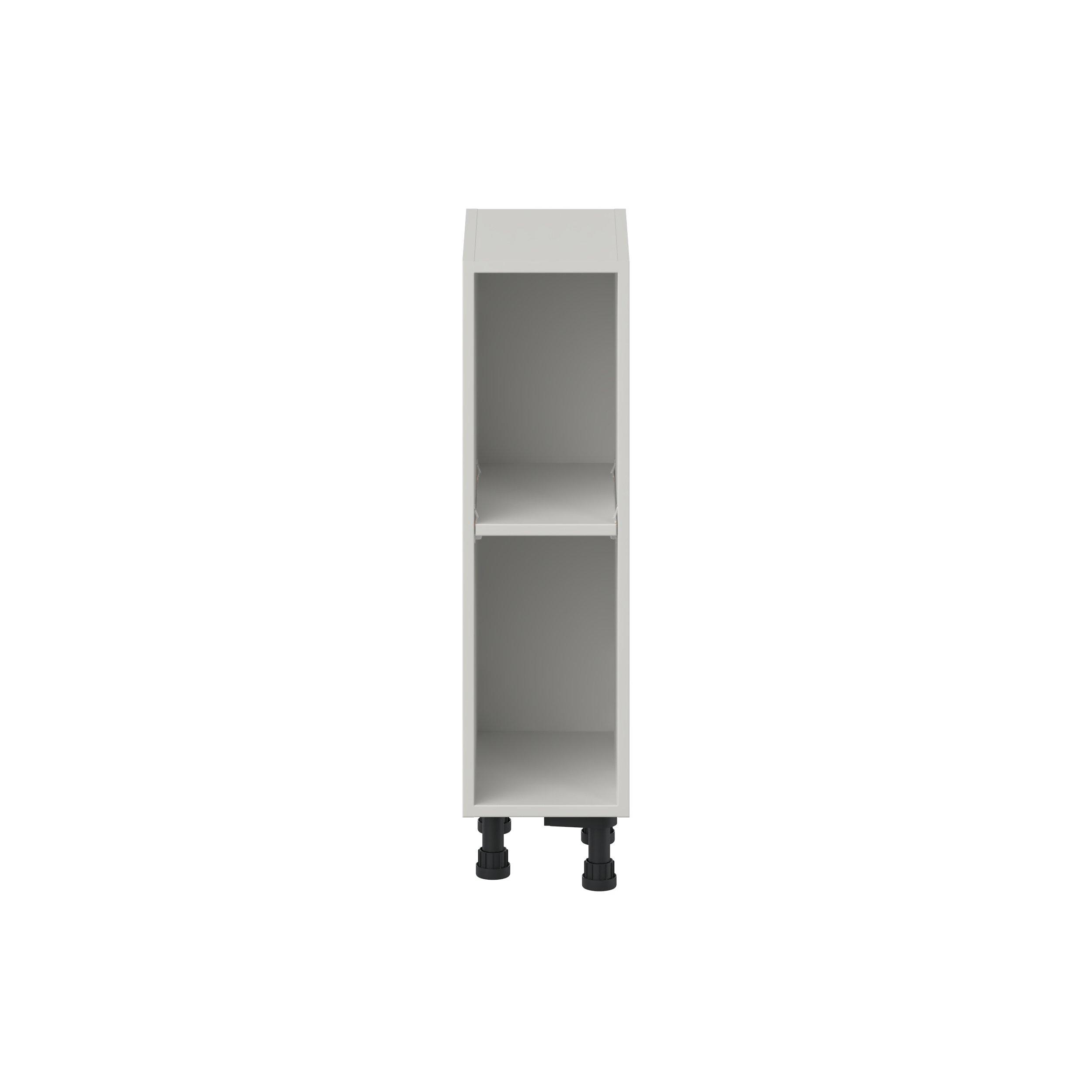 Summerhill 9 in. Light Gray Open Shelf Base Cabinet