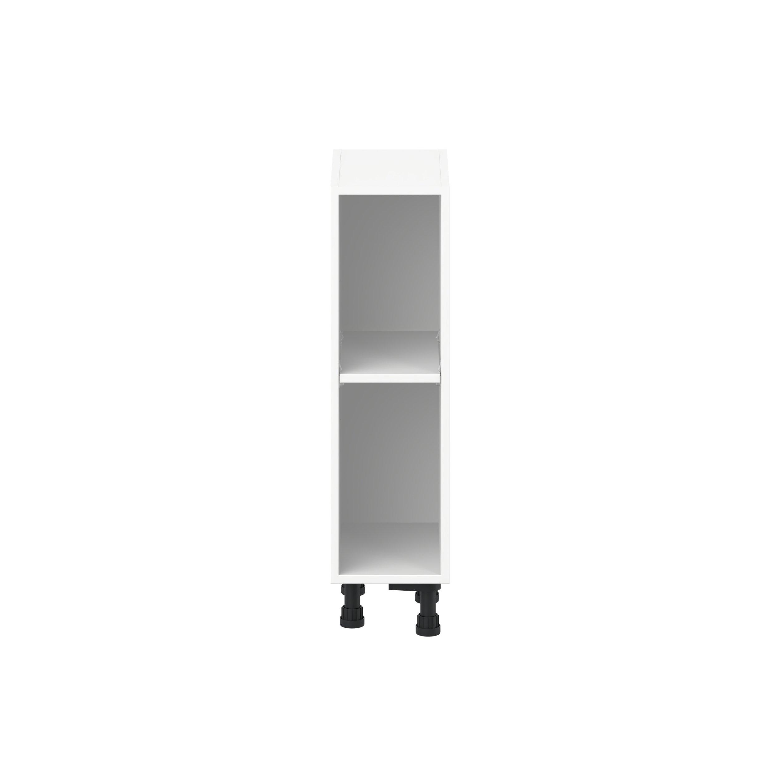 Peachtree 9 in. Painted Bright White Open Shelf Base Cabinet