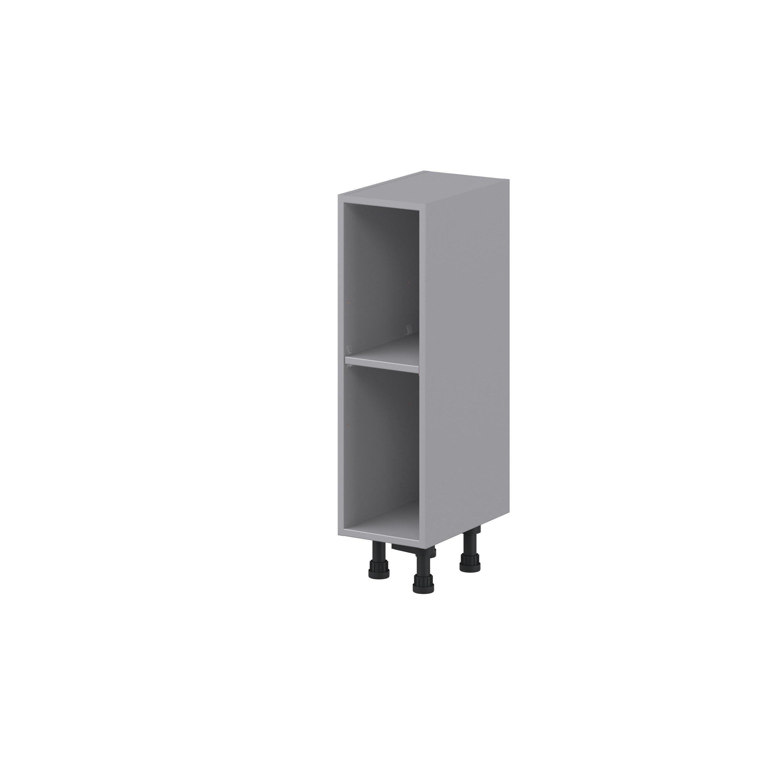 Candler 9 in. Painted Slate Gray Open Shelf Base Cabinet