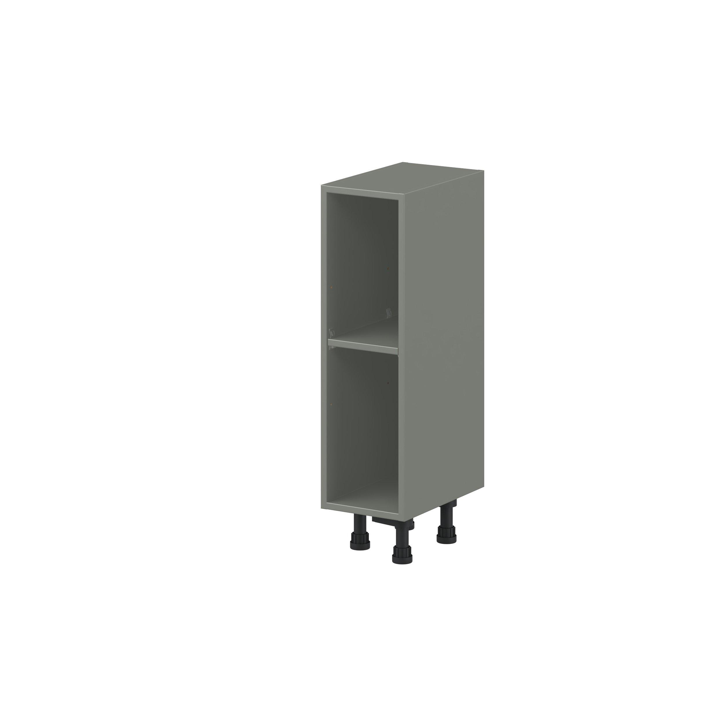Linden 9 in. Painted Moss Green Open Shelf Base Cabinet