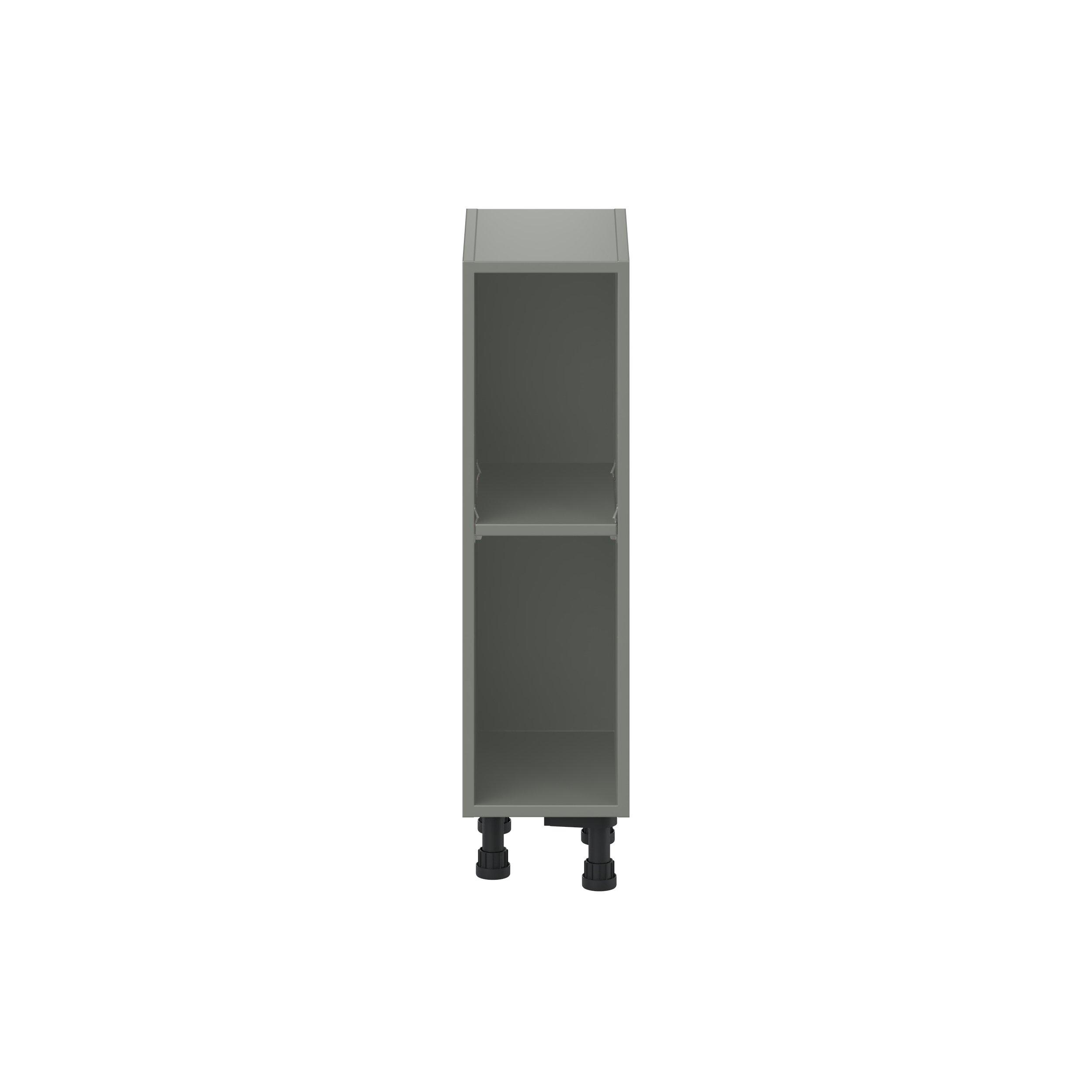 Linden 9 in. Painted Moss Green Open Shelf Base Cabinet