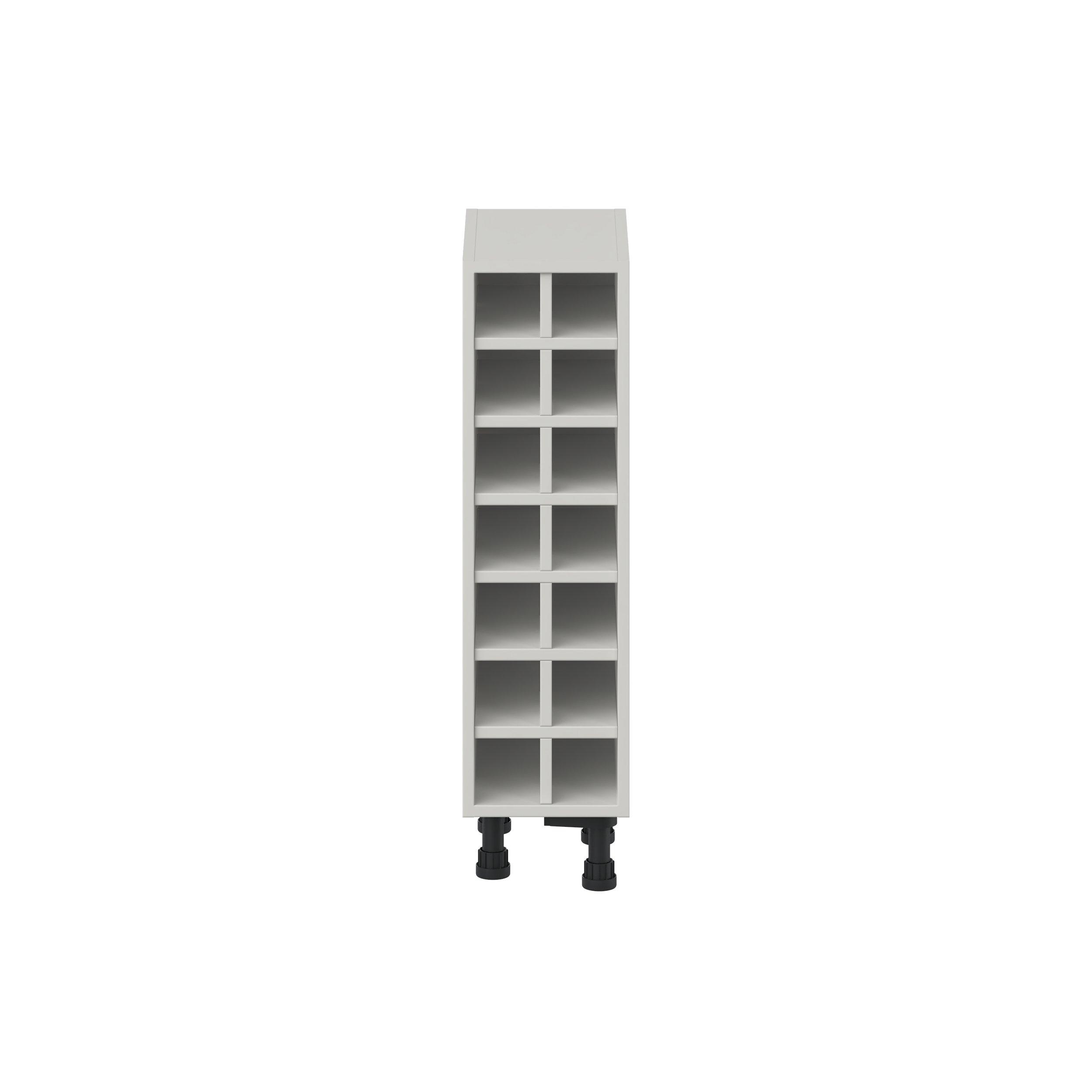 Lenox 9 in. Painted Light Gray Wine Base Cabinet