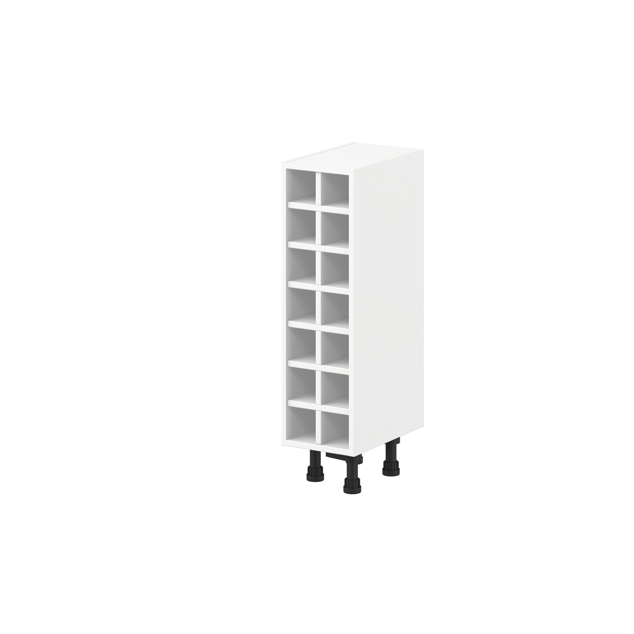 Peachtree 9 in. Painted Bright White Wine Base Cabinet