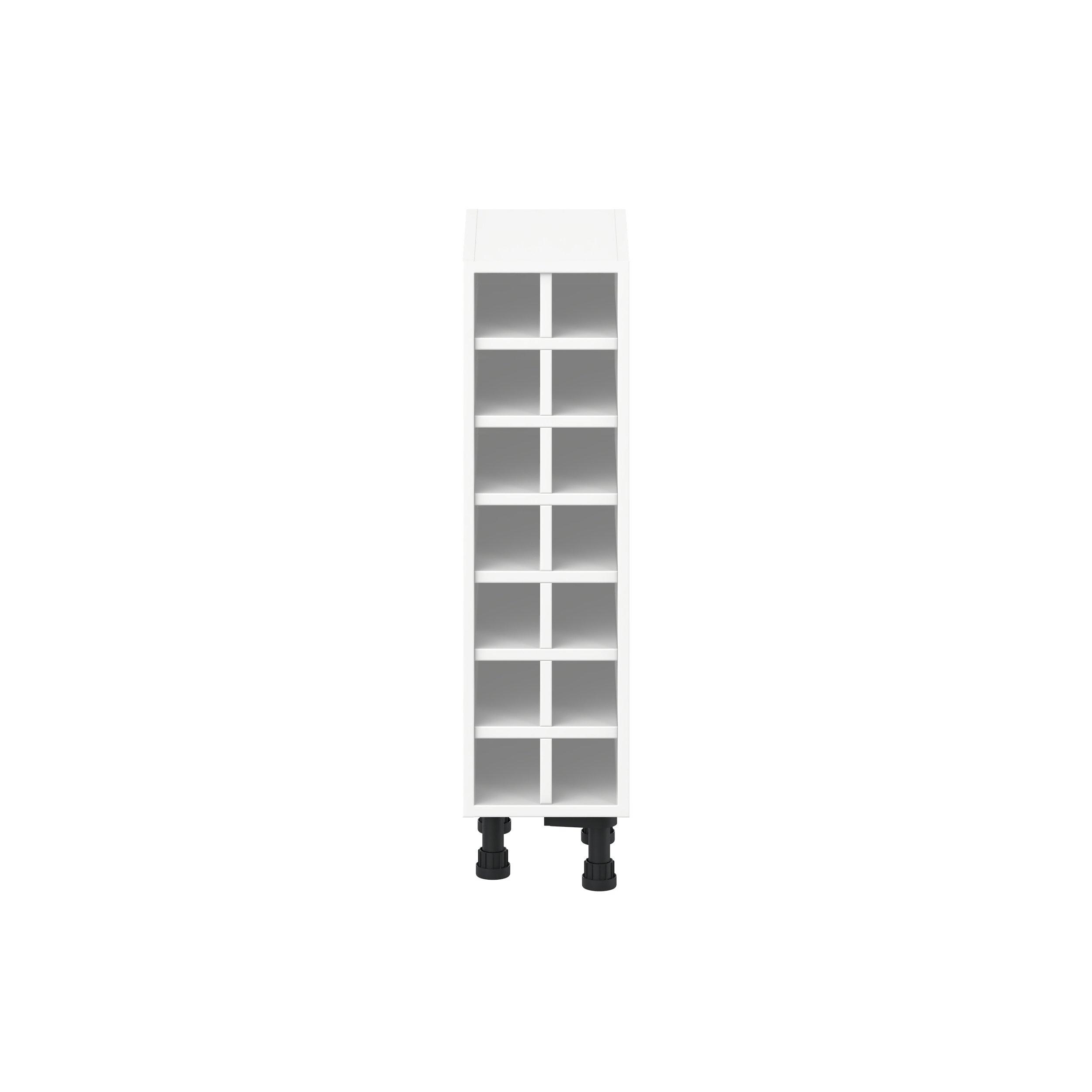 Peachtree 9 in. Painted Bright White Wine Base Cabinet