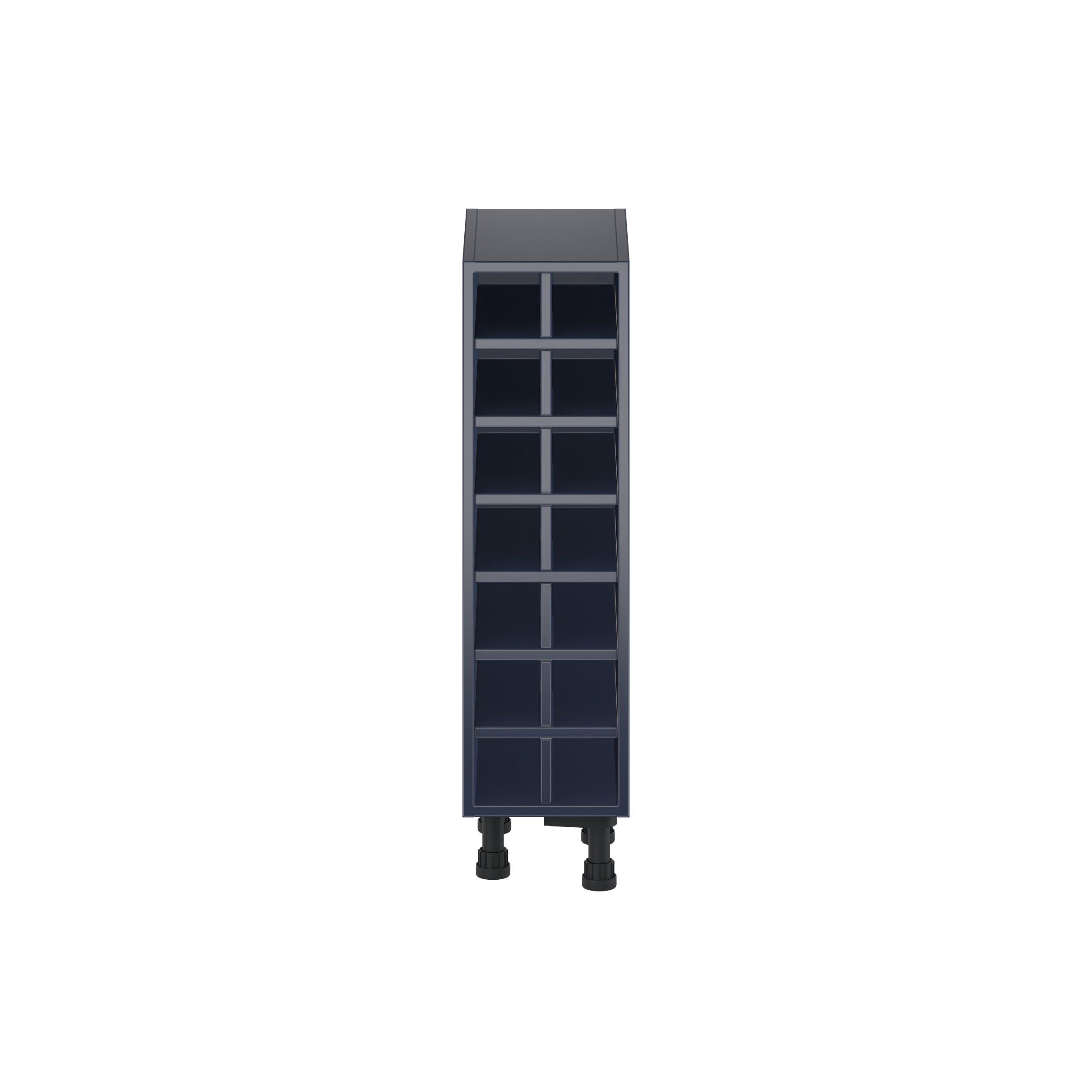 Peachtree 9 in. Painted Midnight Blue Wine Base Cabinet