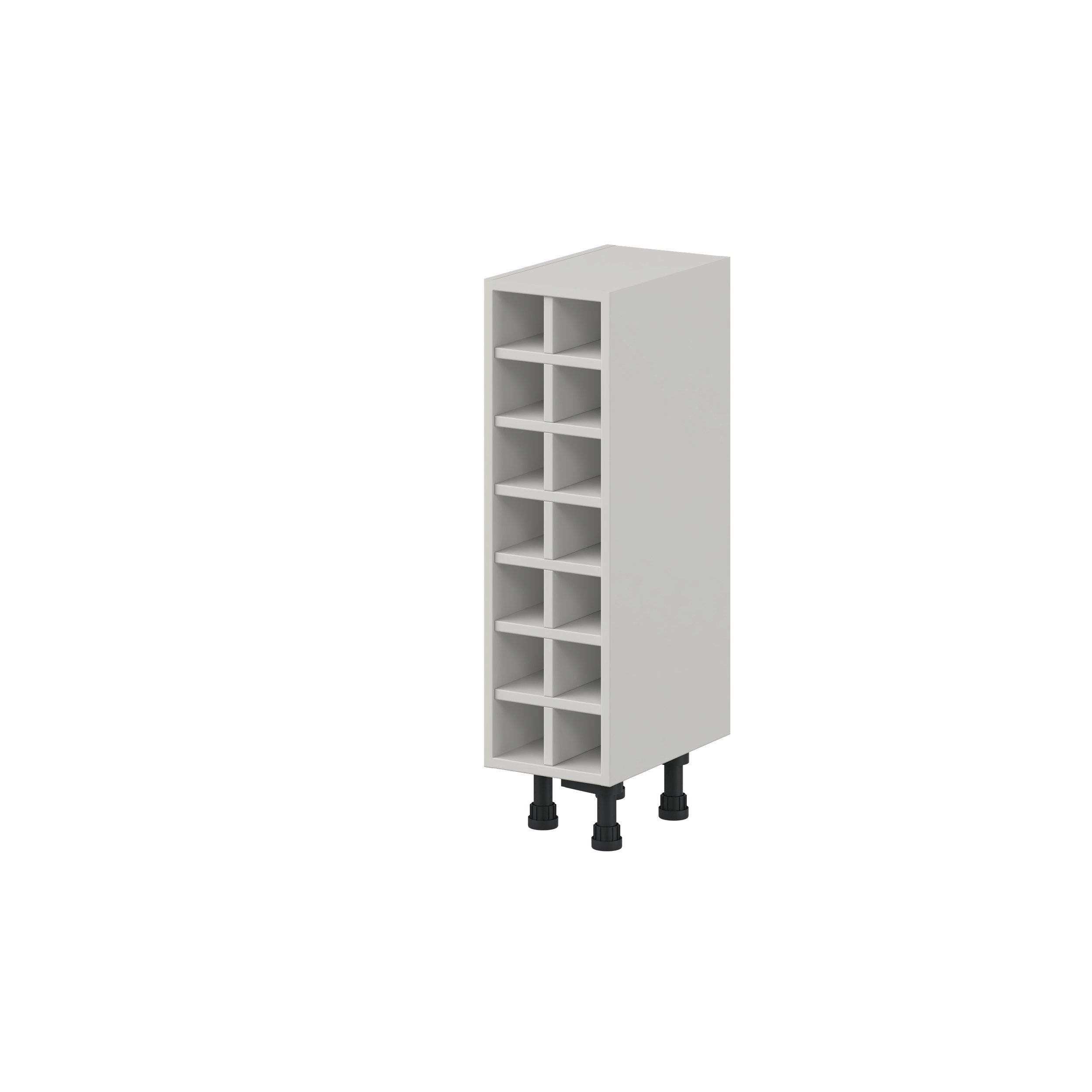 Summerhill 9 in. Light Gray Wine Base Cabinet