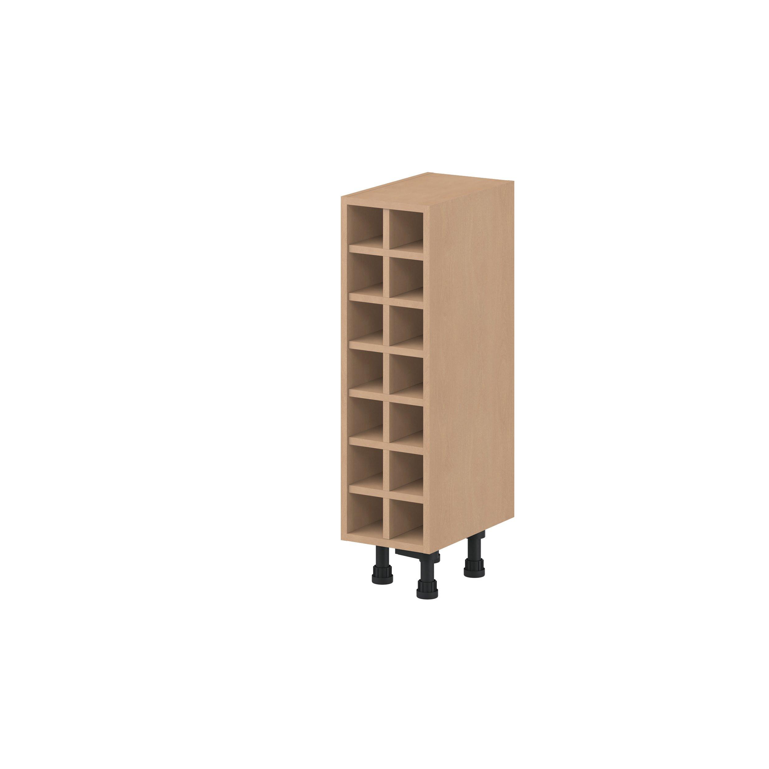 Sugarhill 9 in. Stained Sugar Cookie Wine Base Cabinet