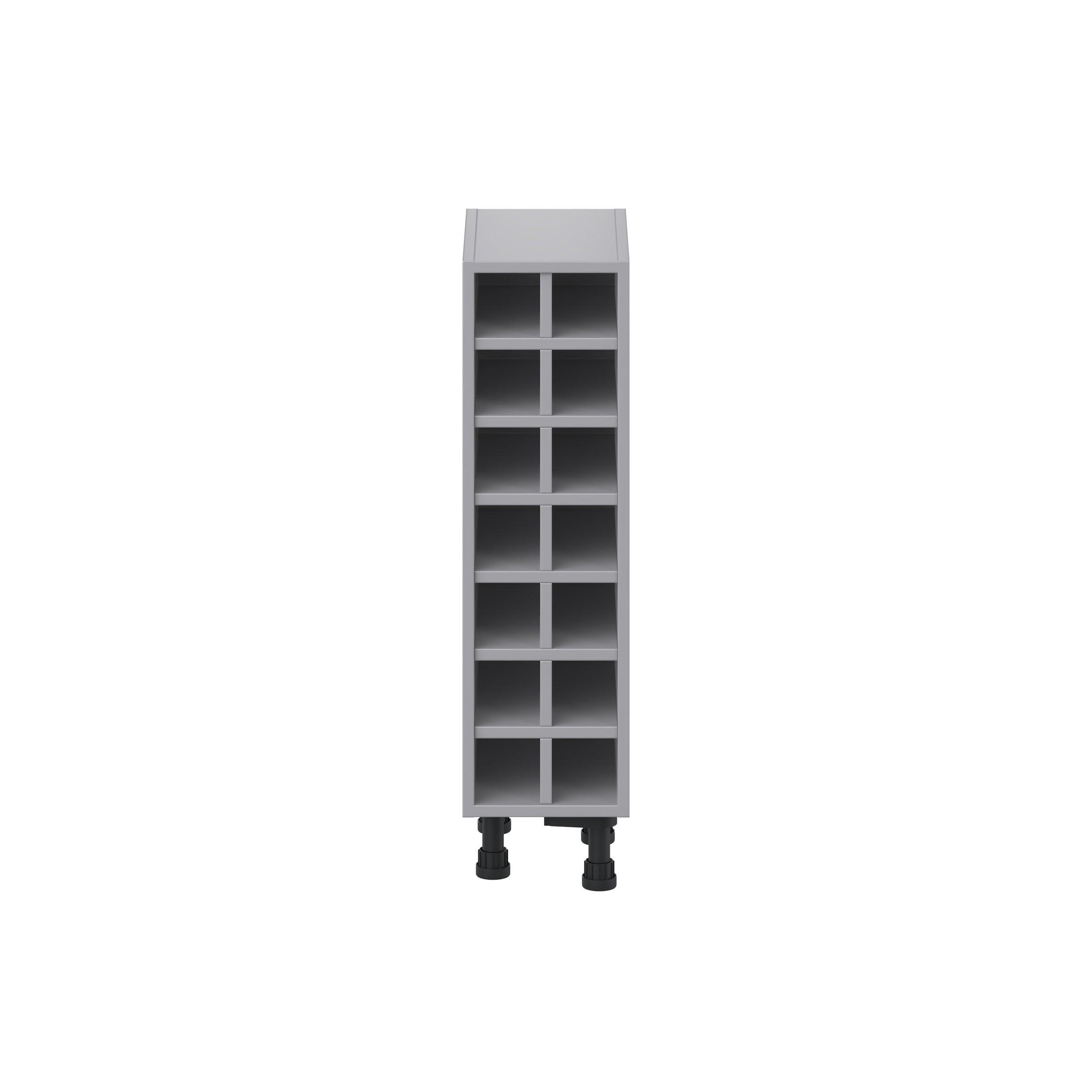 Candler 9 in. Painted Slate Gray Wine Base Cabinet