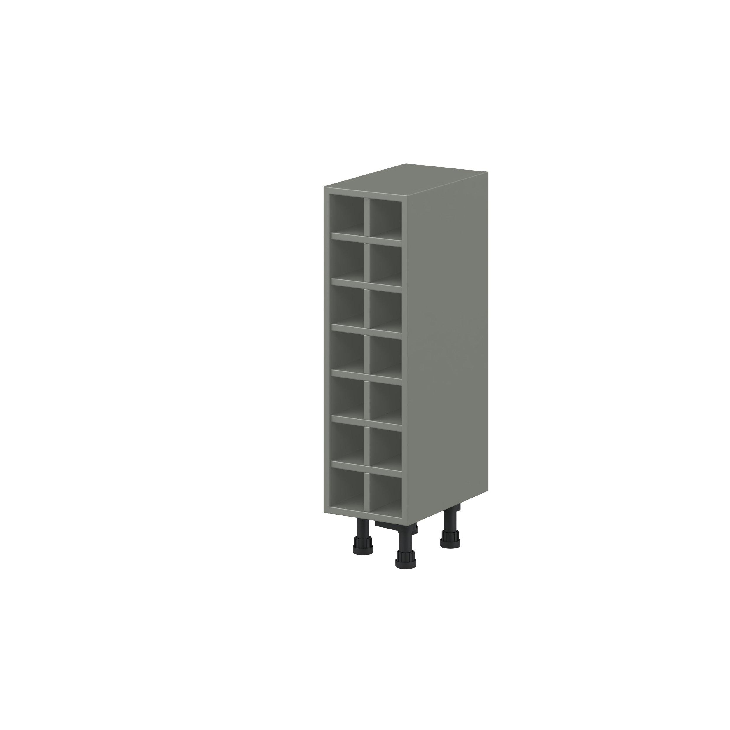 Linden 9 in. Painted Moss Green Wine Base Cabinet