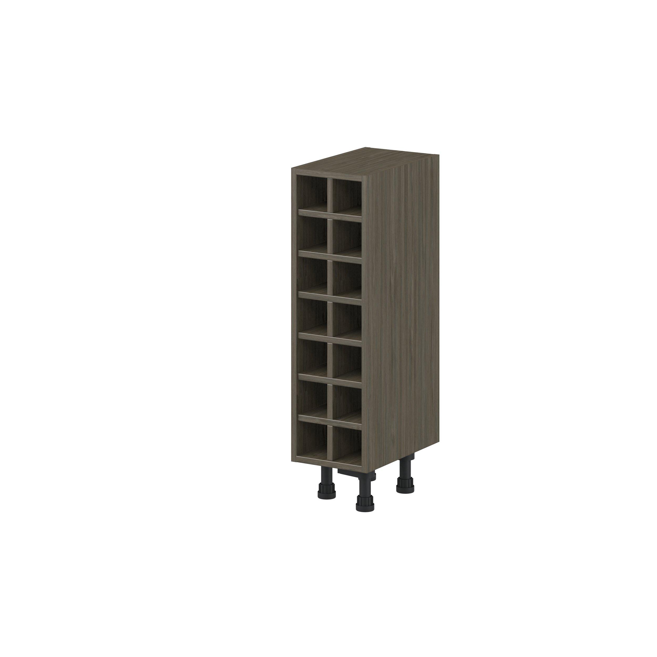 Glenwood 9 in. Burnt Walnut Wine Base Cabinet