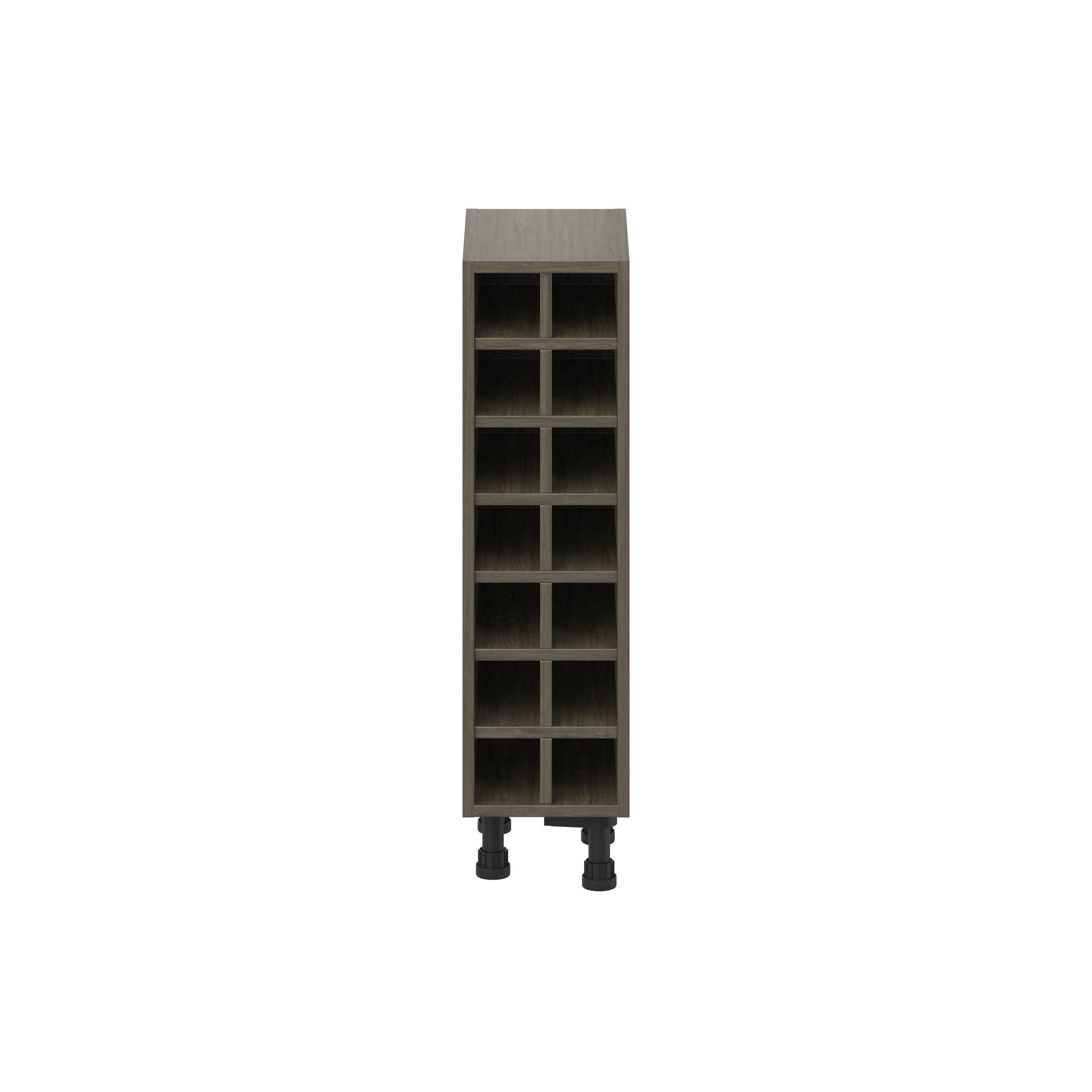 Glenwood 9 in. Burnt Walnut Wine Base Cabinet